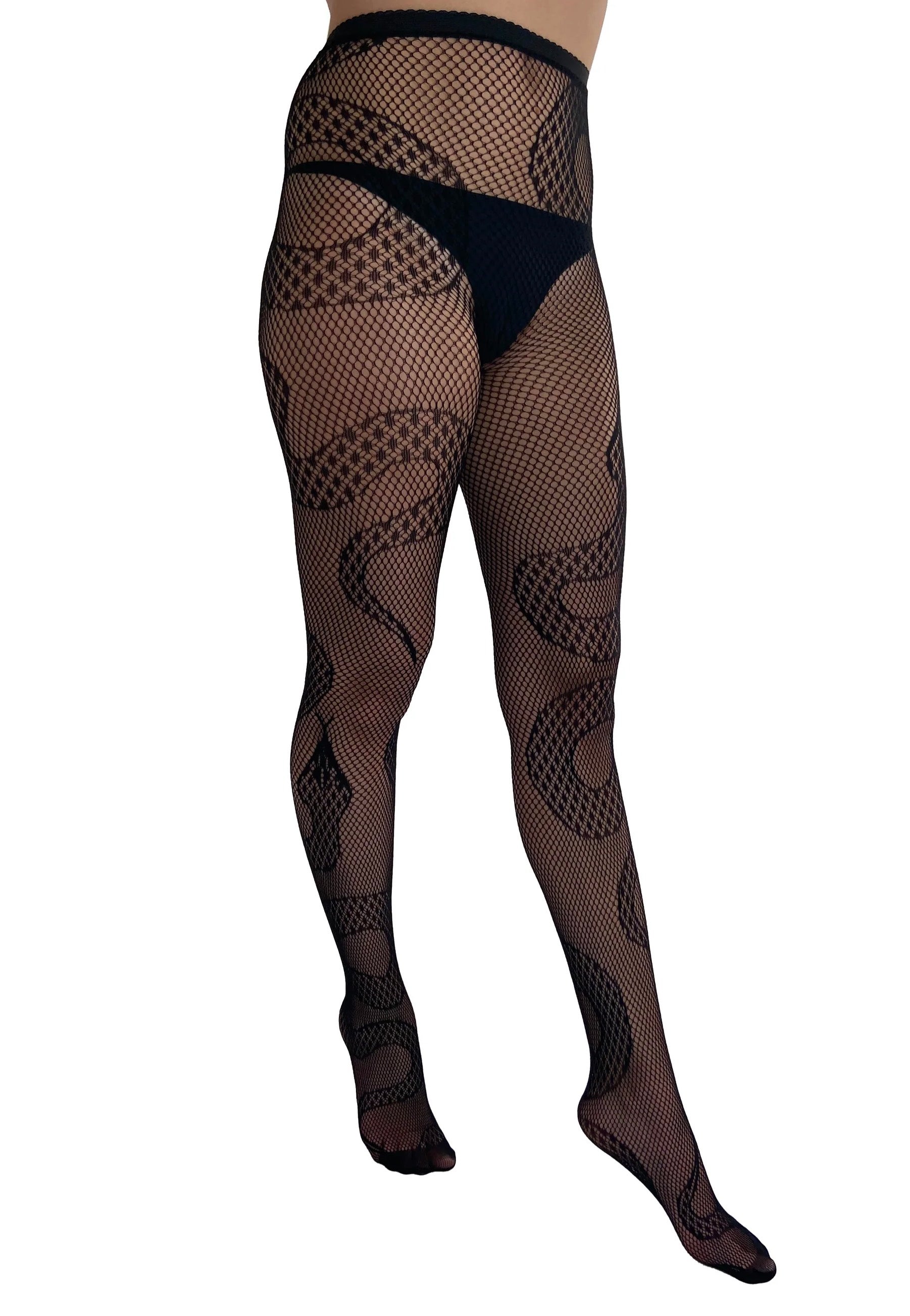 Pamela Mann - Snake Net Black - Tights | Women-Image