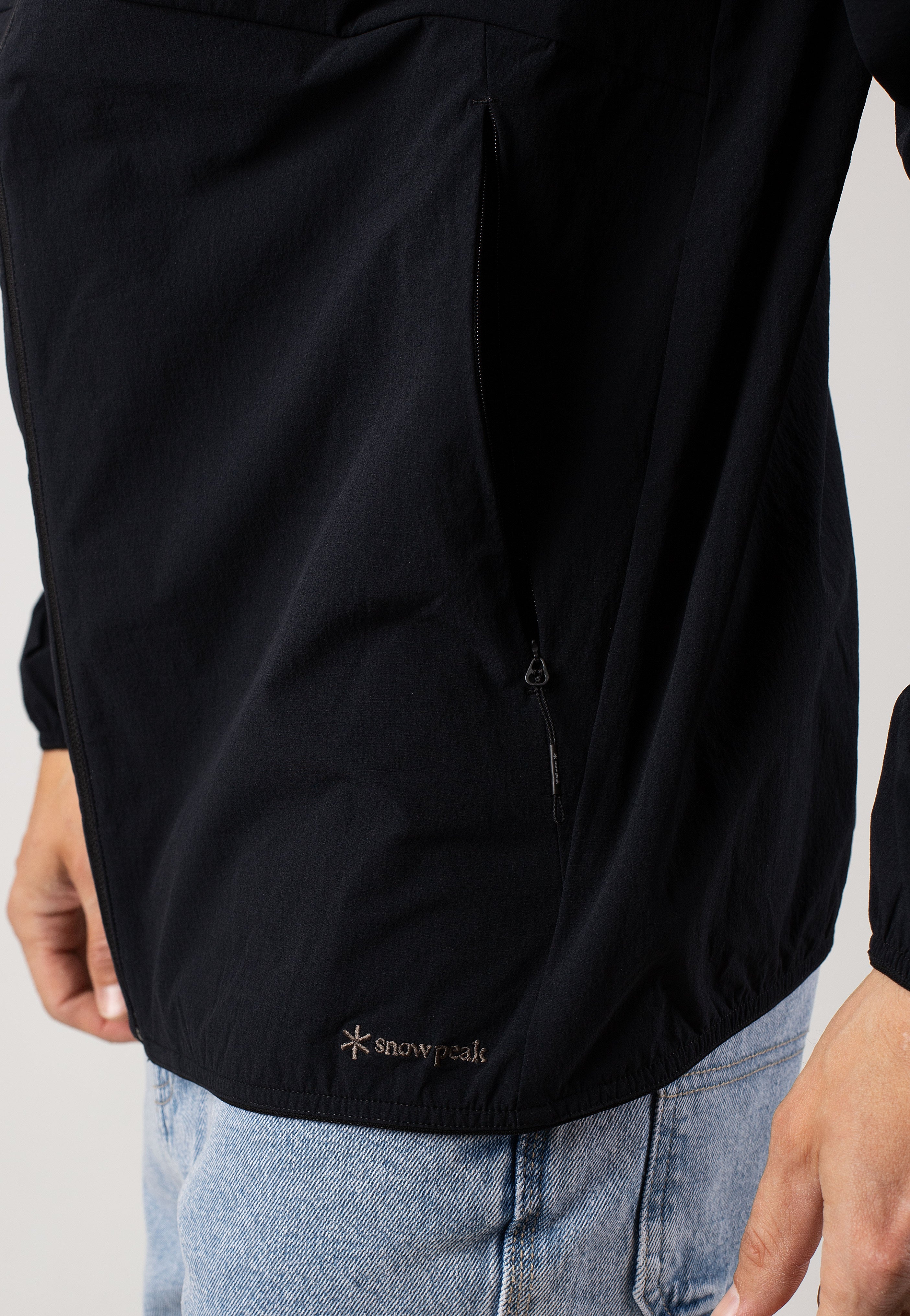 Snow Peak - Active Comfort Zip Up Black - Jacket | Men-Image