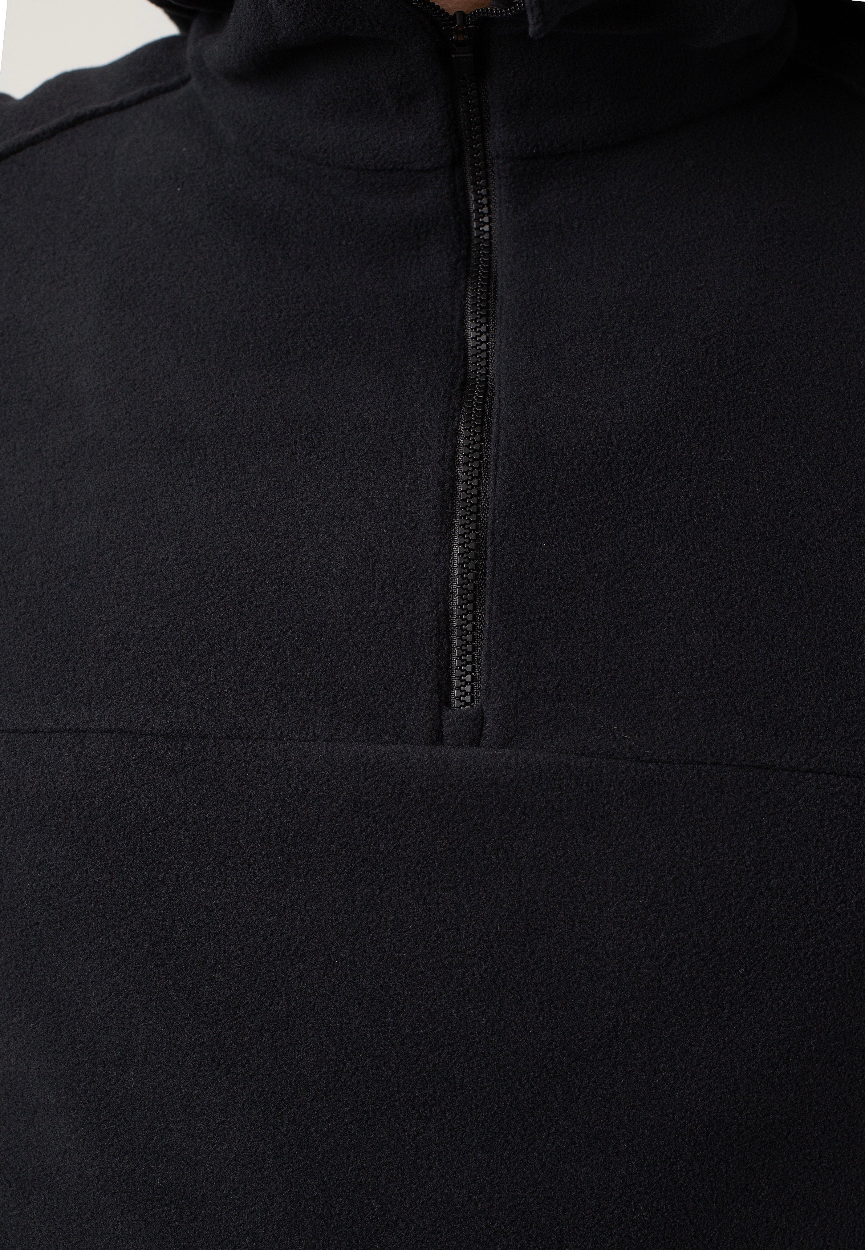 Snow Peak - Micro Fleece Half Zip Black - Hoodie | Men-Image