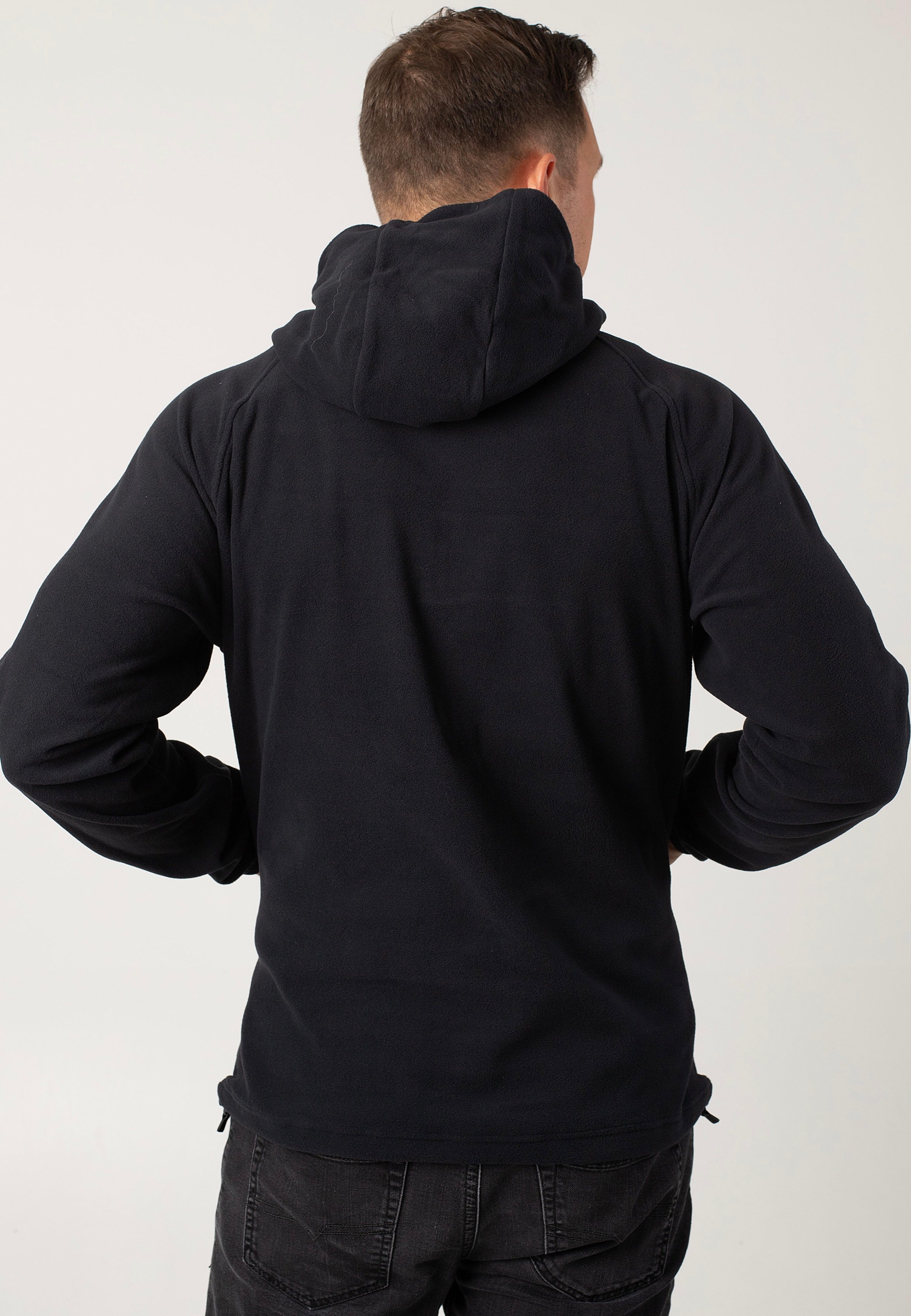 Snow Peak - Micro Fleece Half Zip Black - Hoodie | Men-Image