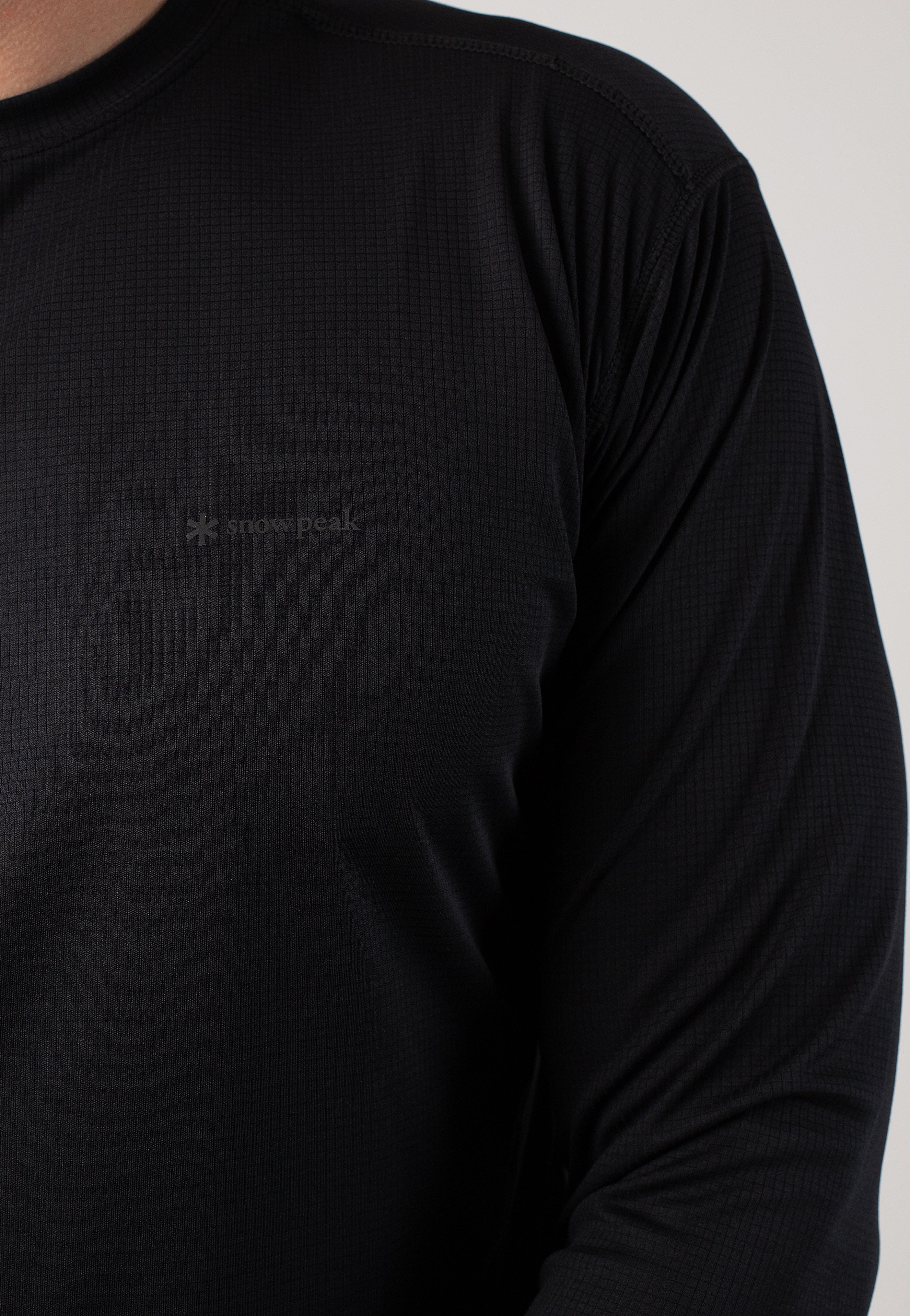 Snow Peak - Pe Power Dry Black - Longsleeve | Men-Image