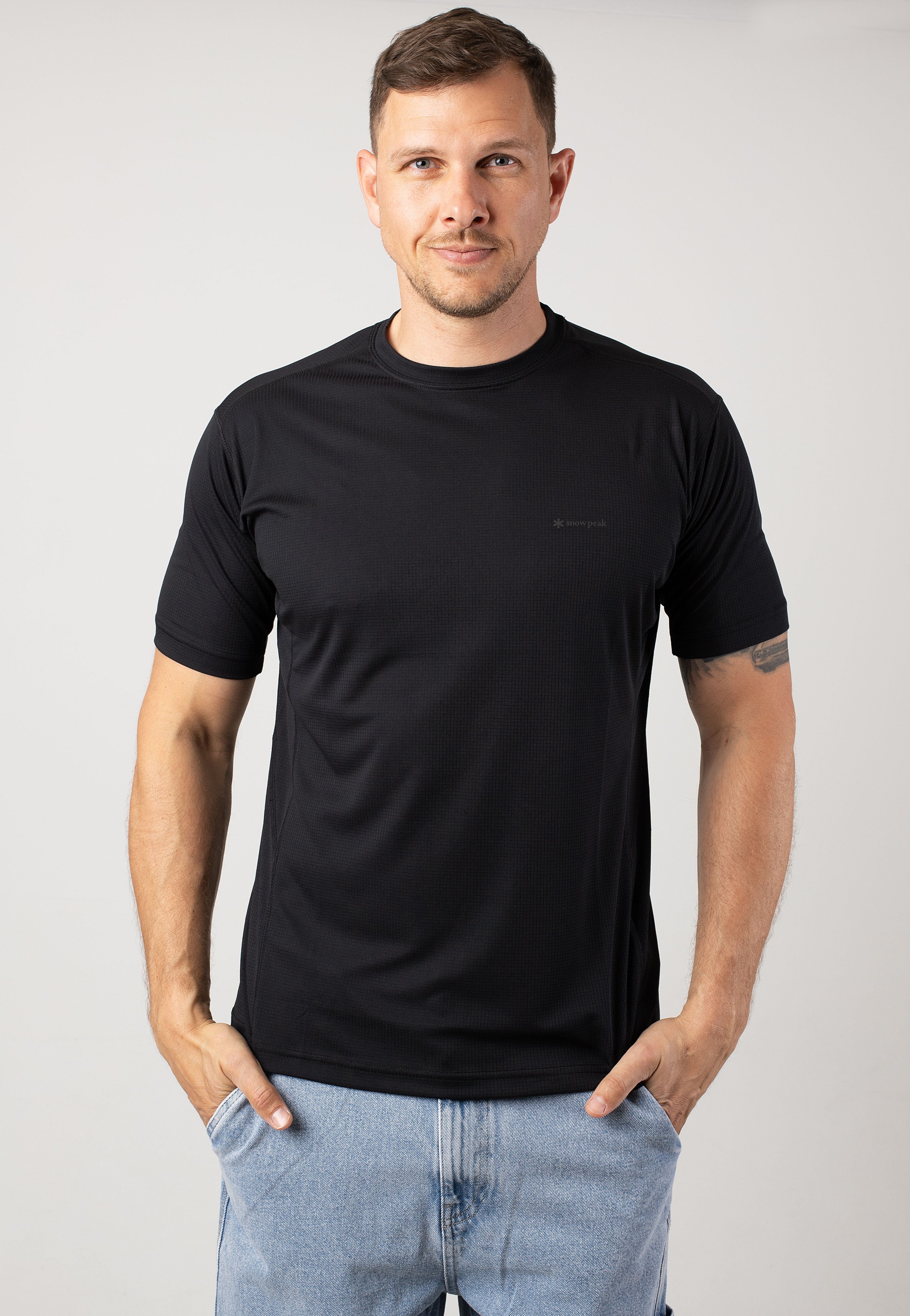 Snow Peak - Pe Power Dry Black - T-Shirt | Men-Image