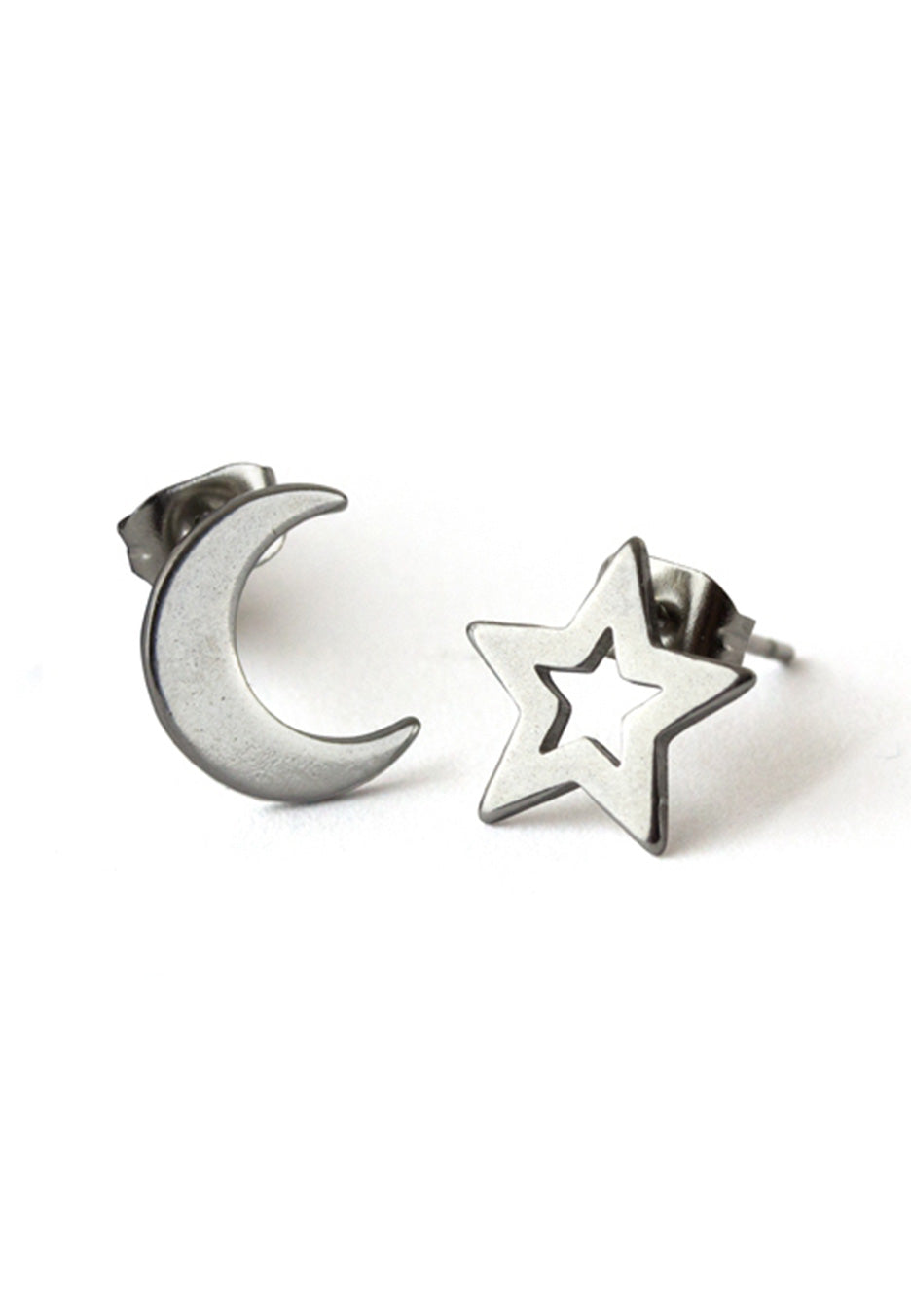 etNox - Mond Und Stern Silver - Earrings | Neutral-Image