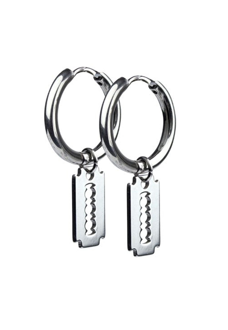 etNox - Rasierklinge Silver - Earrings | Neutral-Image