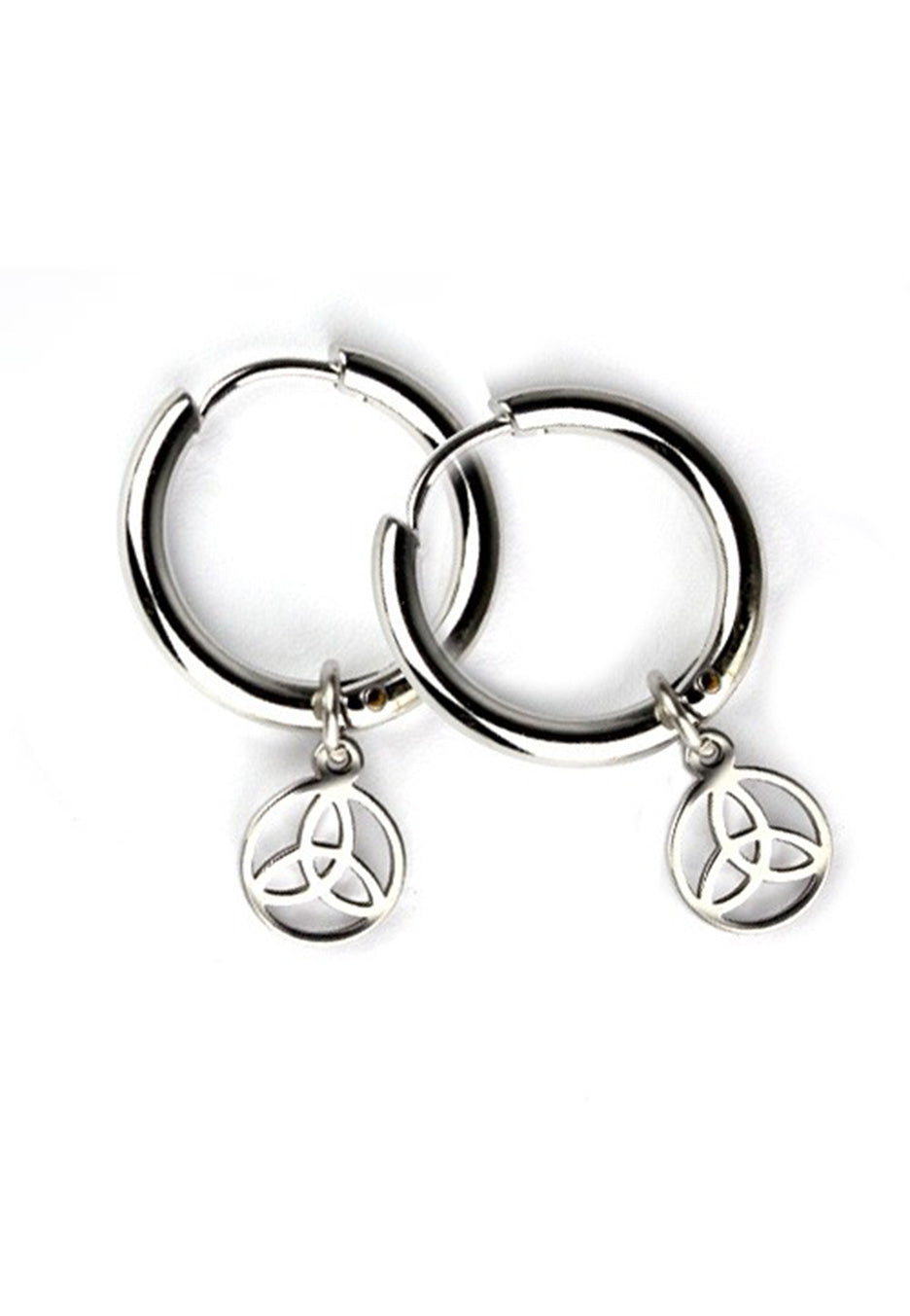 etNox - Hang Triquetra Silver - Earrings | Neutral-Image