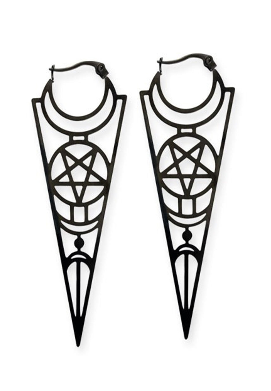 etNox - Ornaments Black Silver - Earrings | Neutral-Image