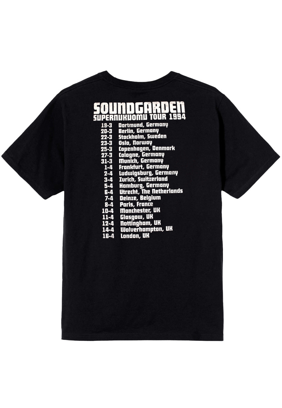 Soundgarden - Superunknown Tour 94 - T-Shirt | Neutral-Image