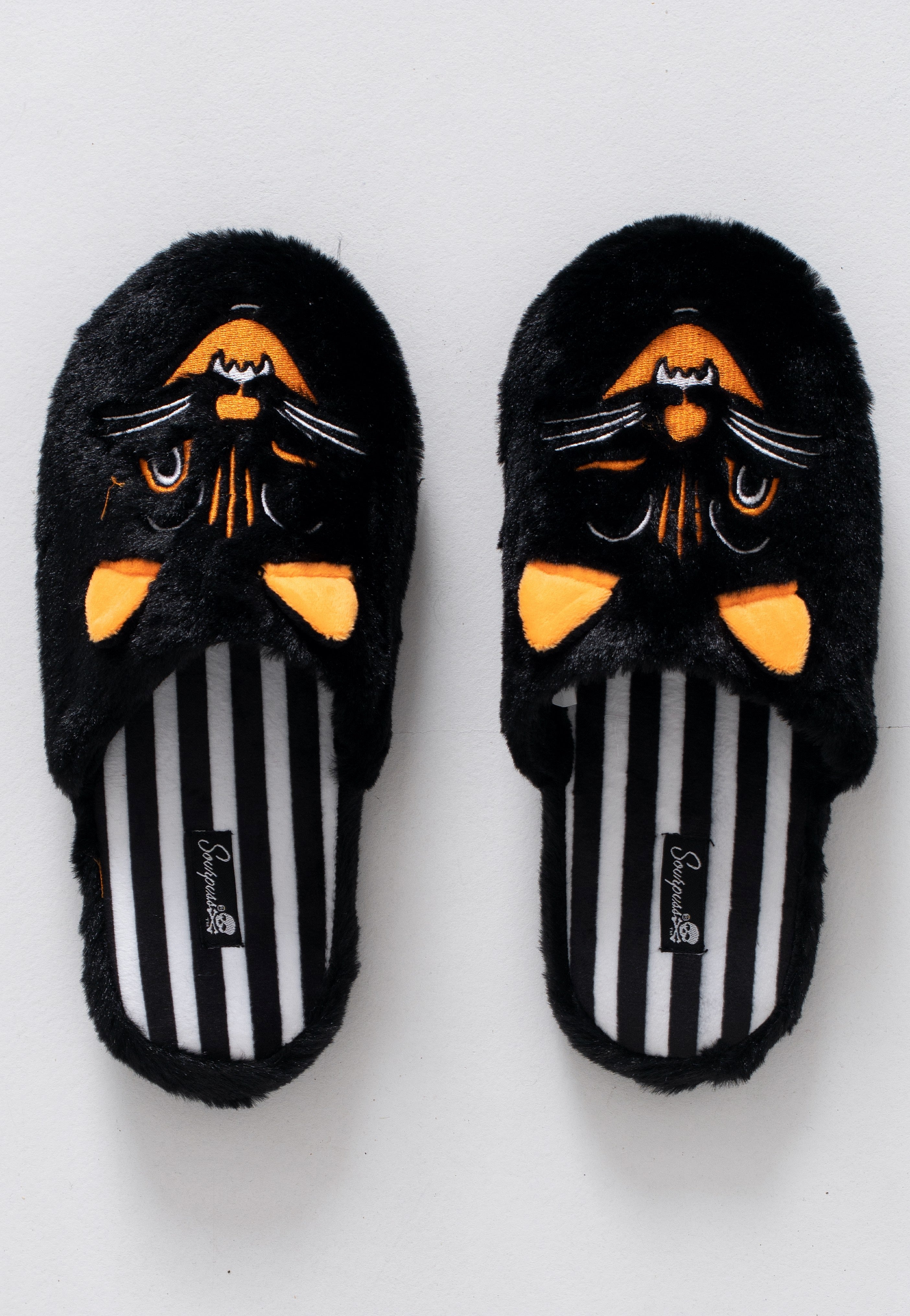 Sourpuss Clothing - Furry Jinx The Cat - Slippers | Women-Image