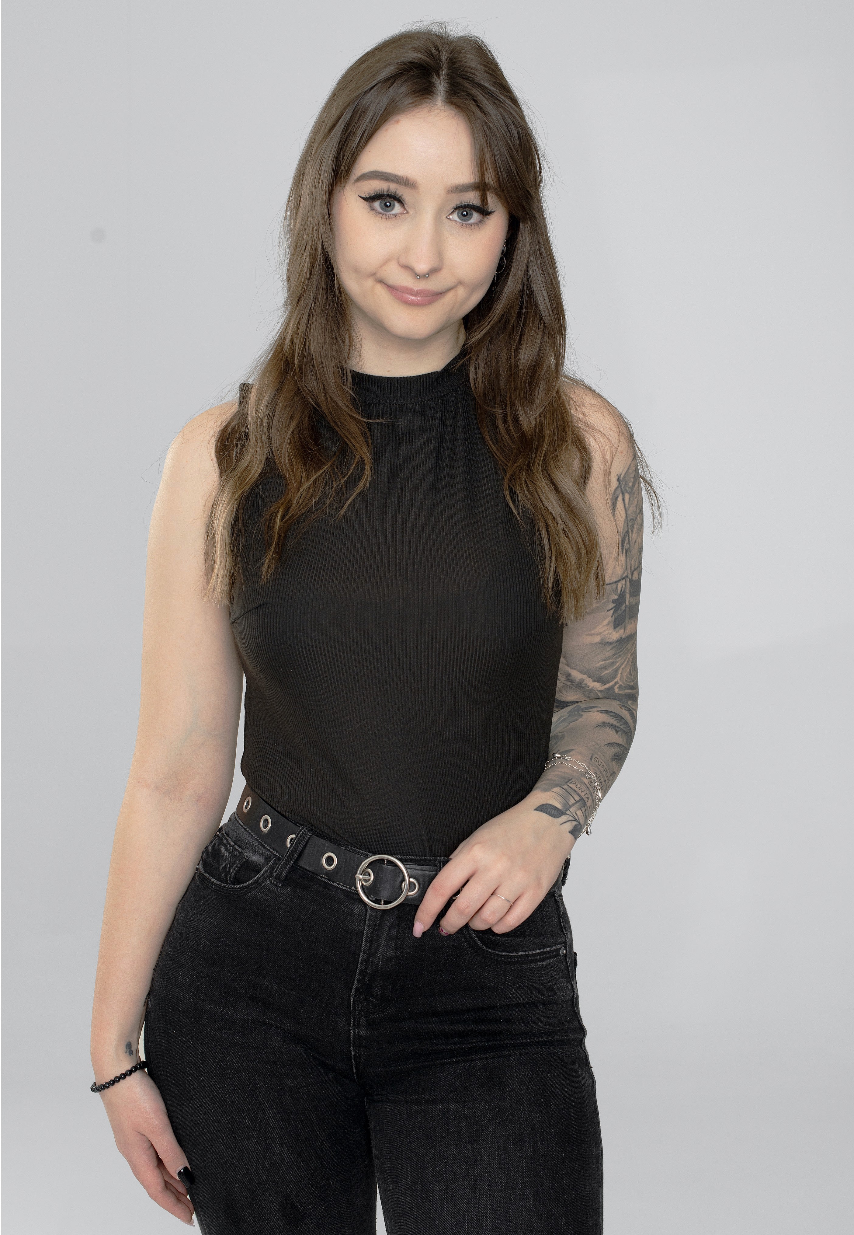 Sourpuss Clothing - Mockneck Black - Top | Women-Image