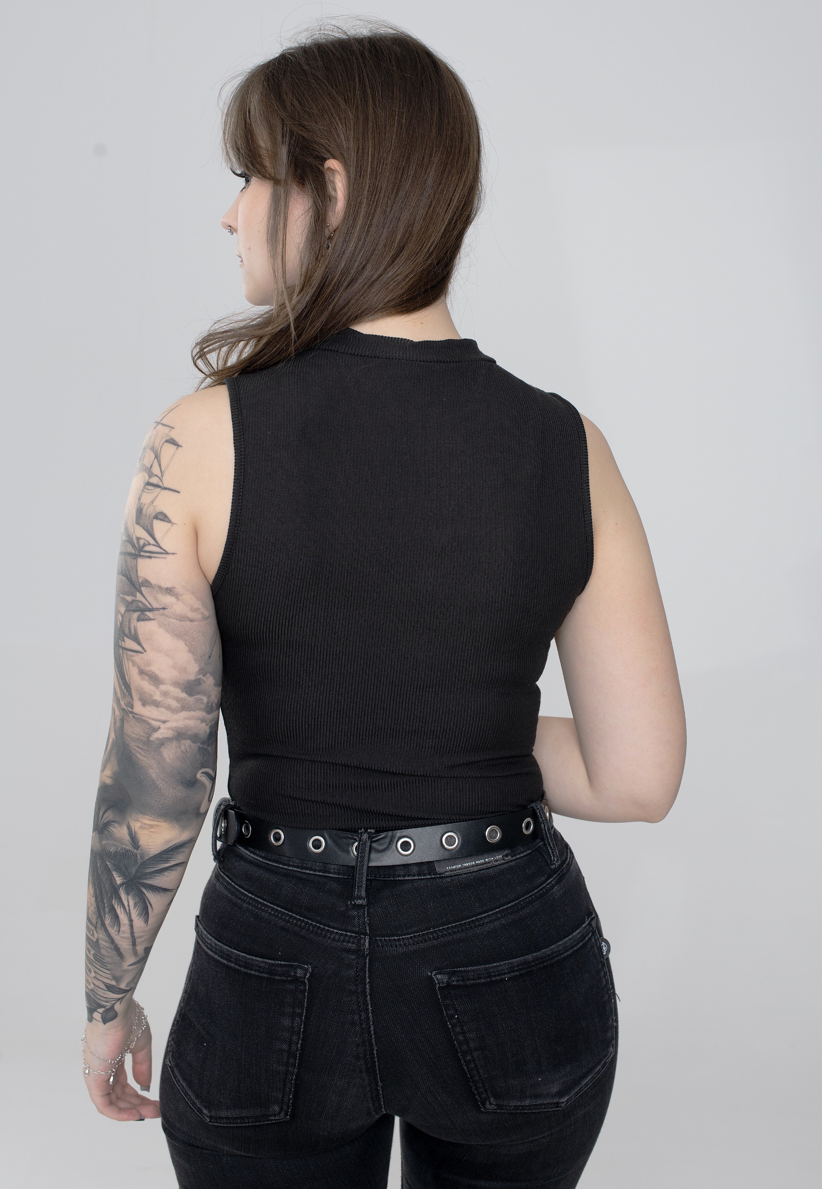 Sourpuss Clothing - Mockneck Black - Top | Women-Image