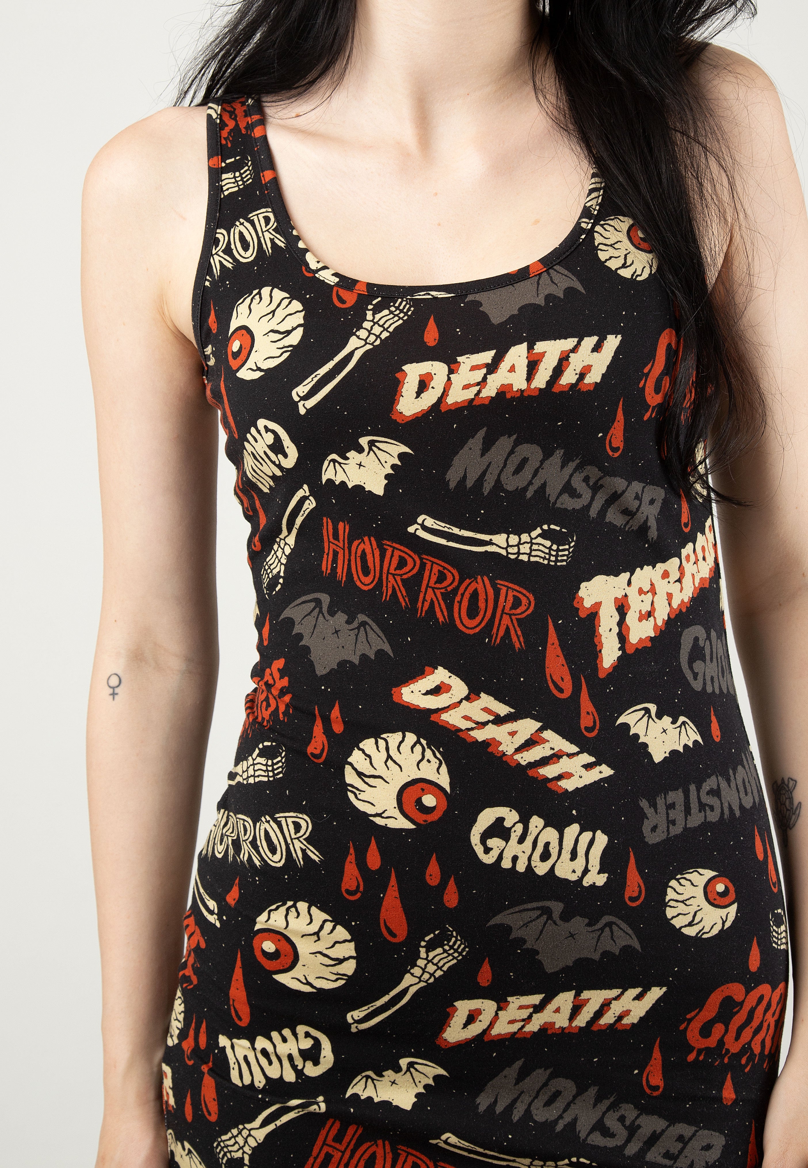 Sourpuss Clothing - Oh The Horror Black - Dress | Women-Image