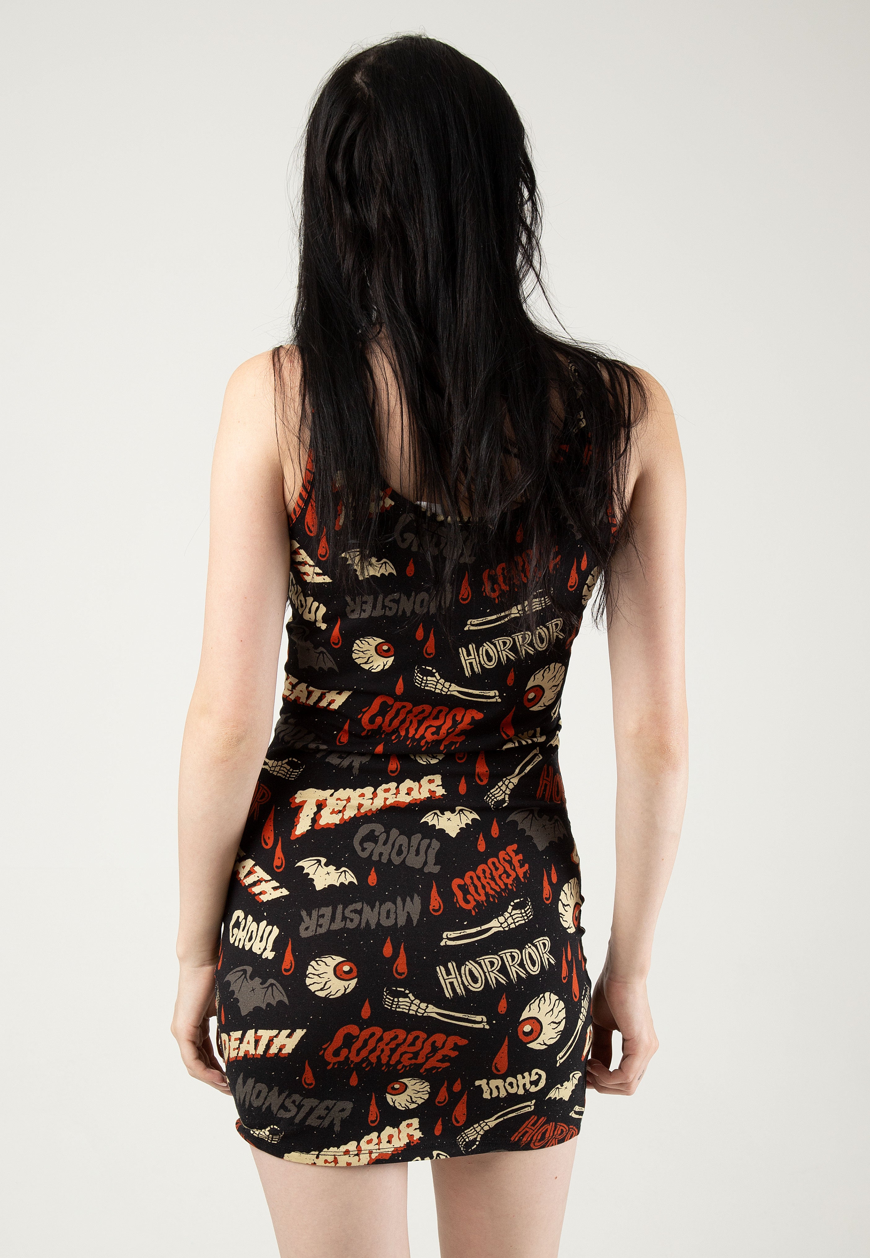 Sourpuss Clothing - Oh The Horror Black - Dress | Women-Image