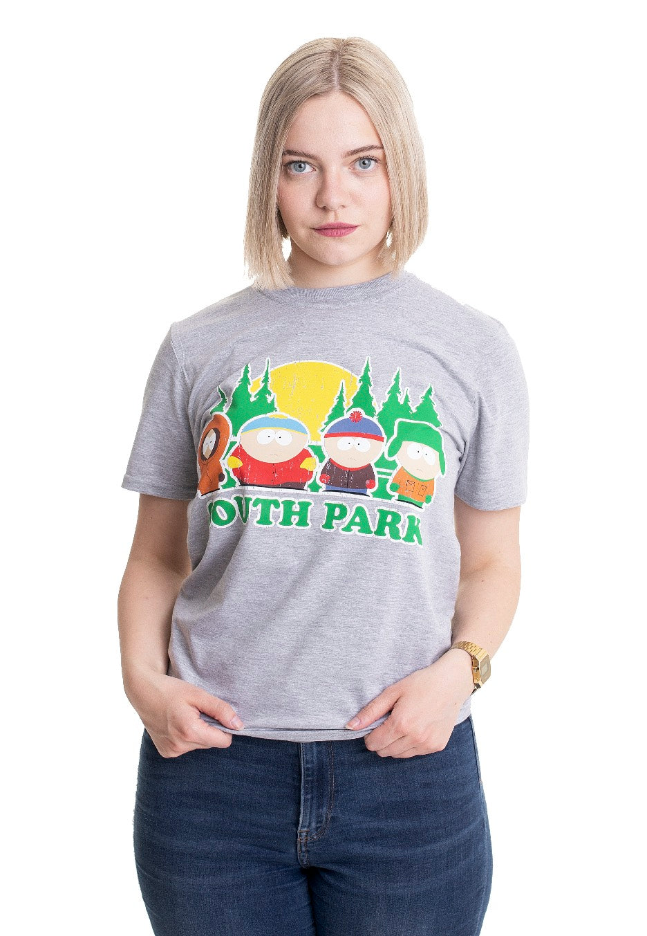 South Park - Distressed Heather Grey - T-Shirt | Women-Image