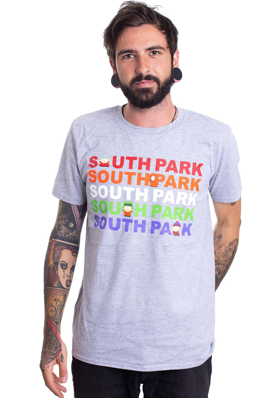 South Park - Group Logo Grey Melange - T-Shirt | Men-Image