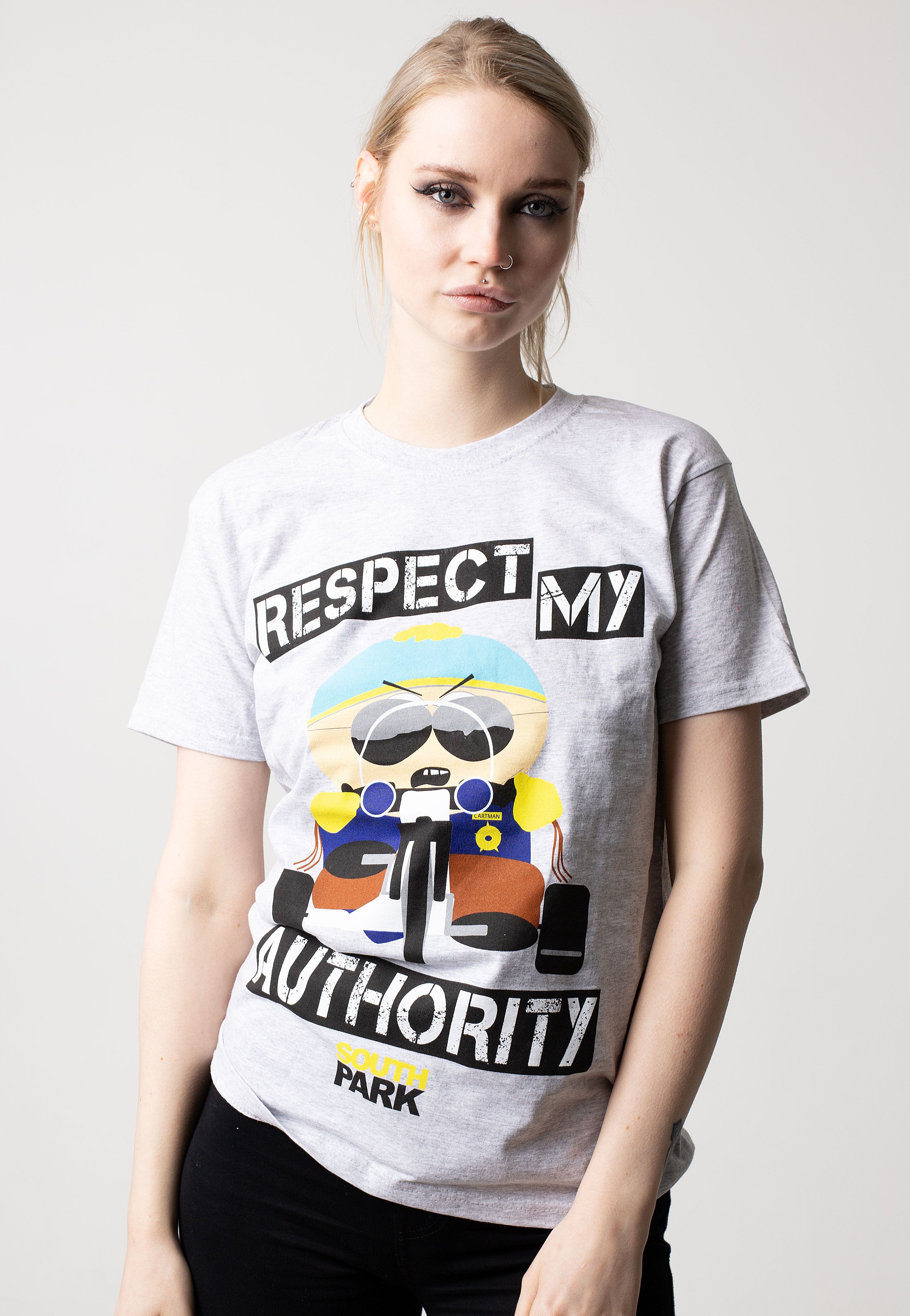 South Park - Respect My Authority Heather Grey - T-Shirt | Women-Image