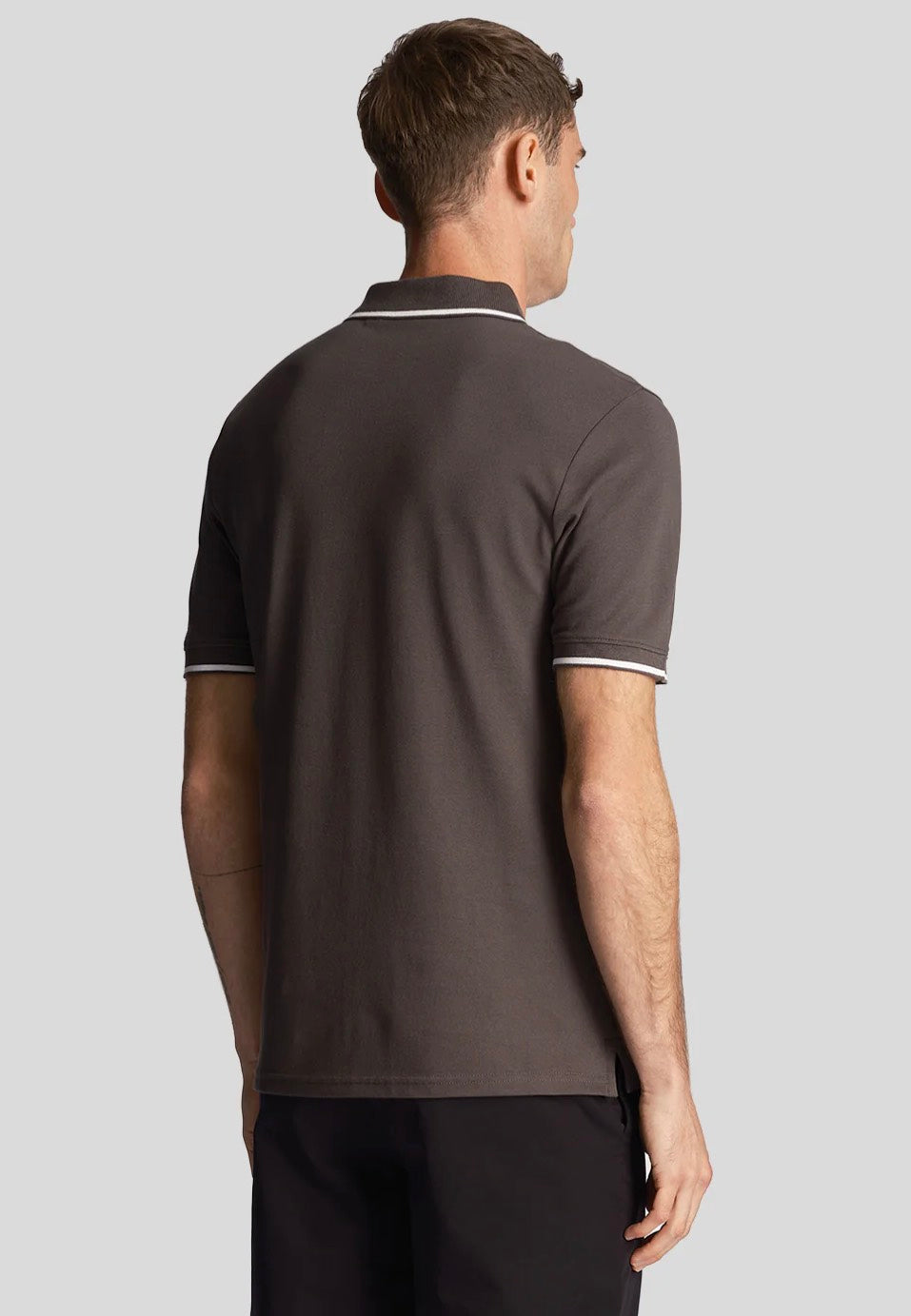 Lyle & Scott - Tipped Gun Metal/White - Polo | Men-Image