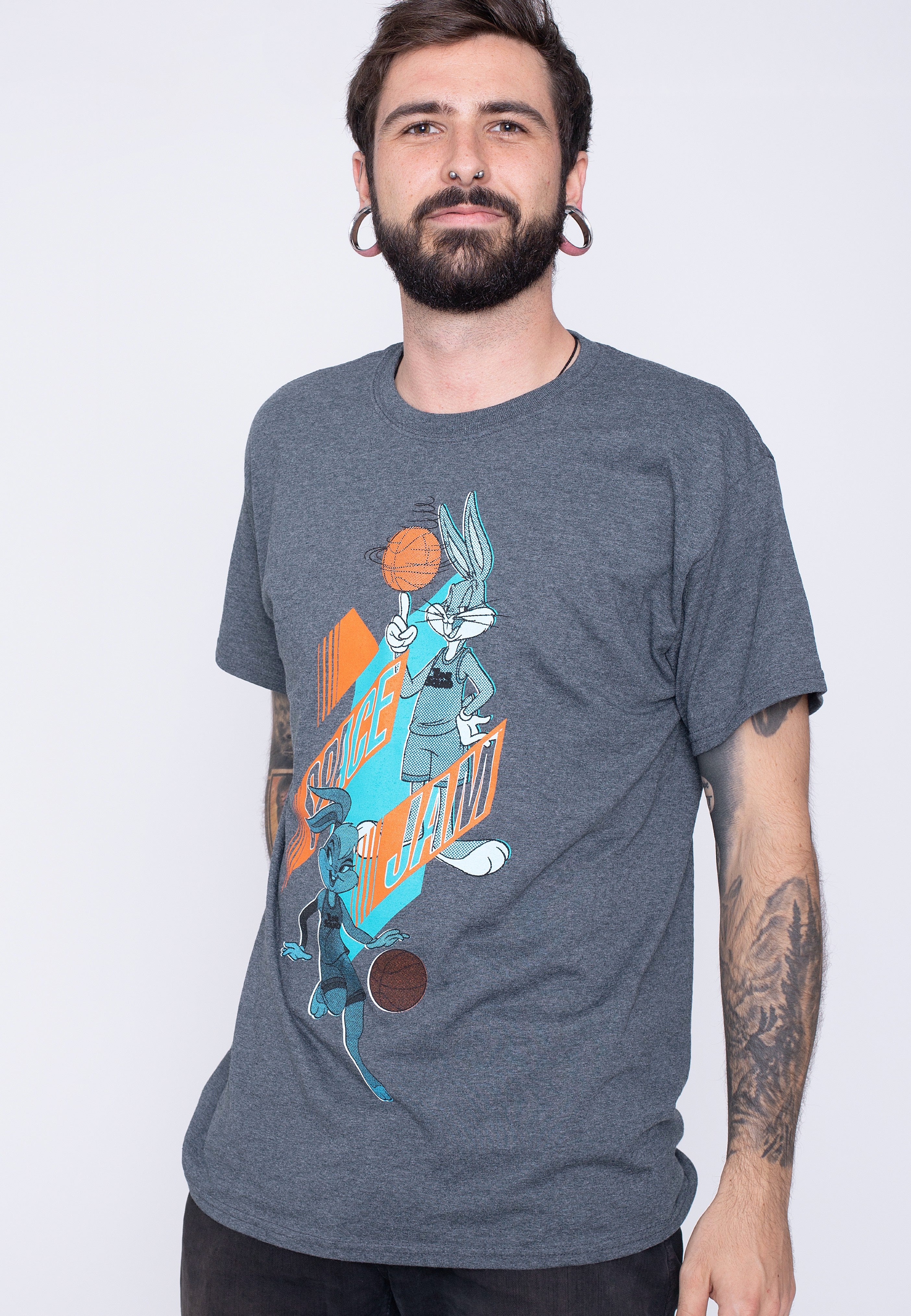 Space Jam - Bugs And Lola Grey - T-Shirt | Men-Image