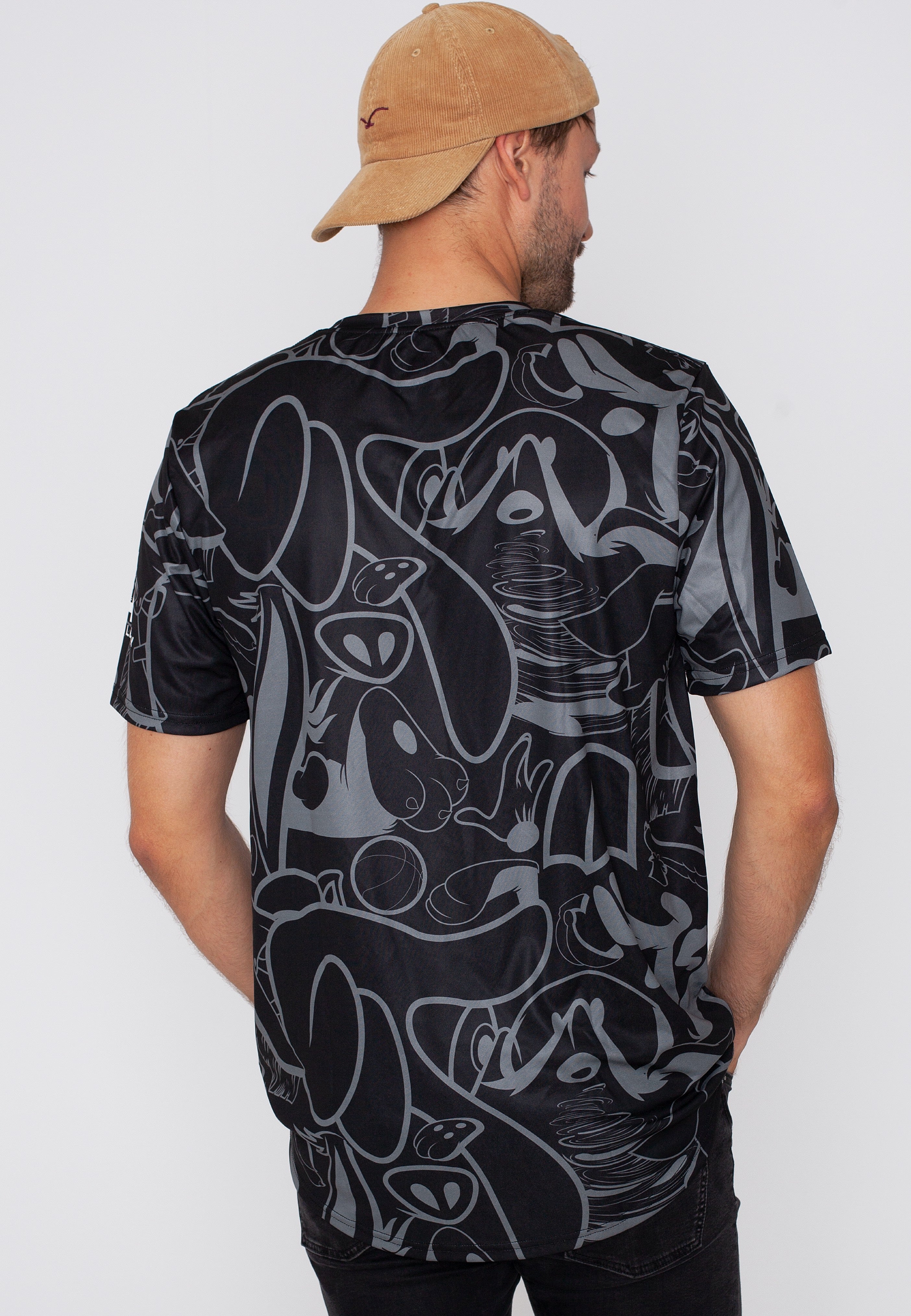 Space Jam - Brooklyn Nets: Team In The Paint Grey - T-Shirt | Men-Image