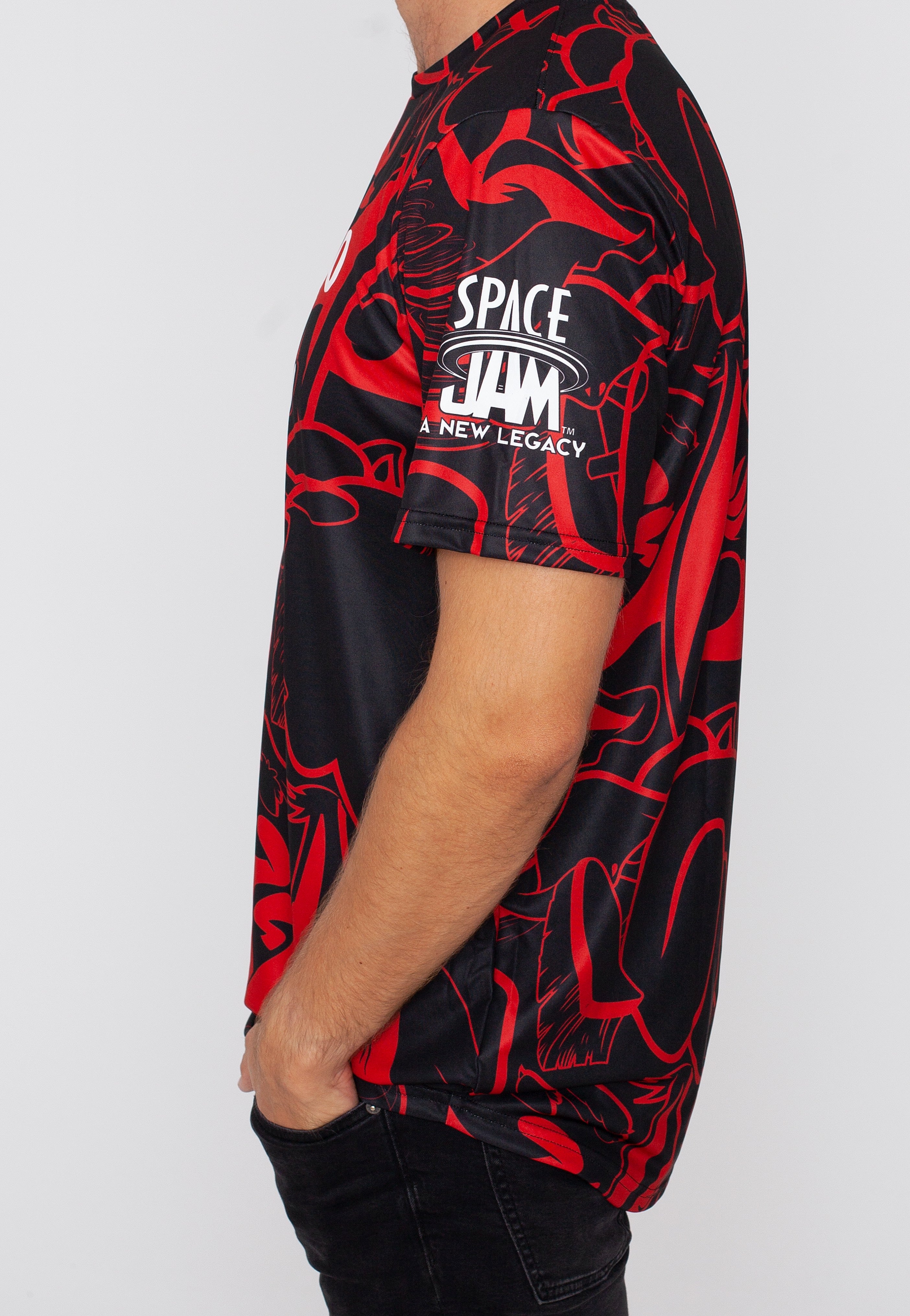 Space Jam - Chicago Bulls: Team In The Paint Red - T-Shirt | Men-Image