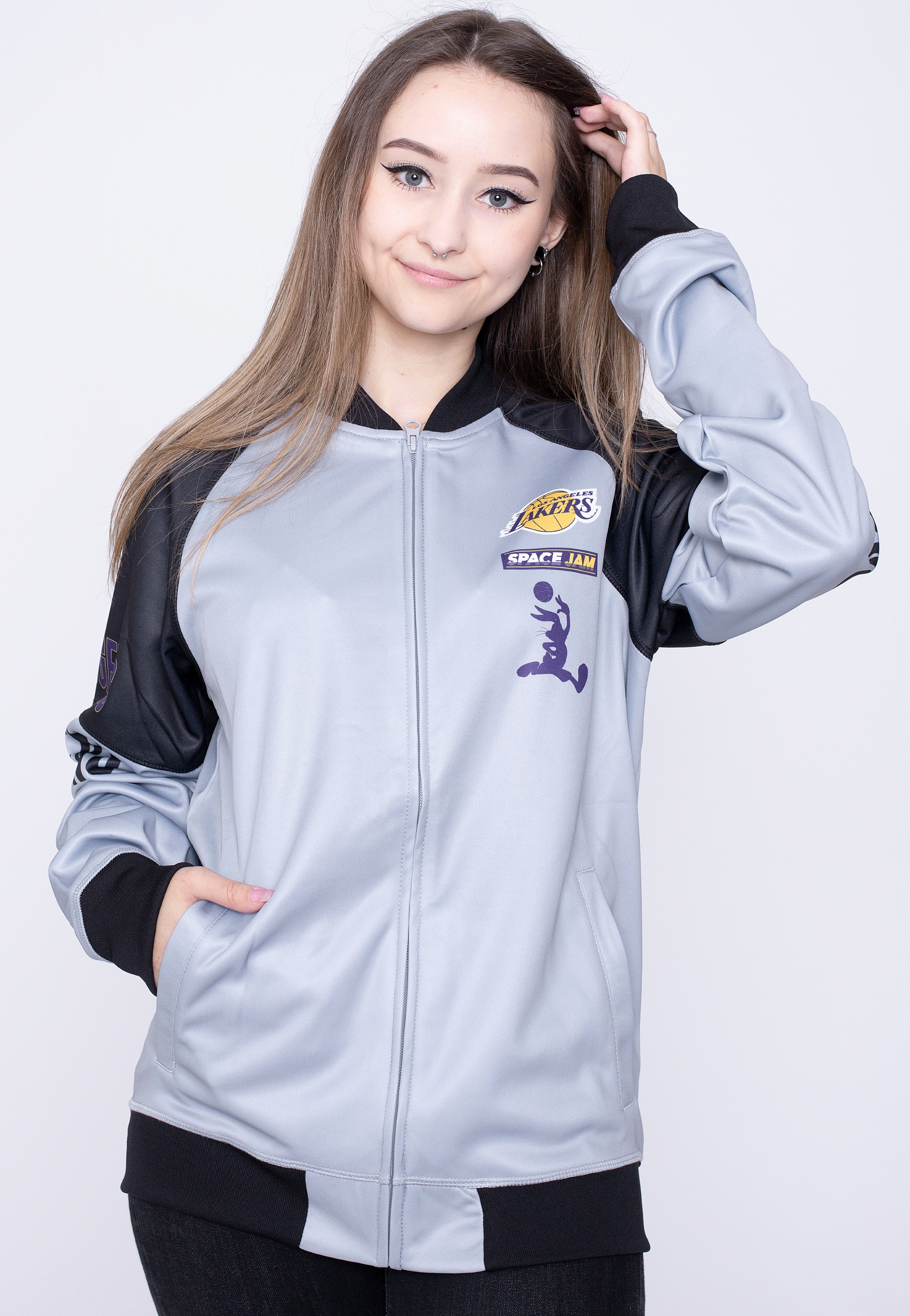 Space Jam La Lakers Team Game Changer Blue Track Jacket