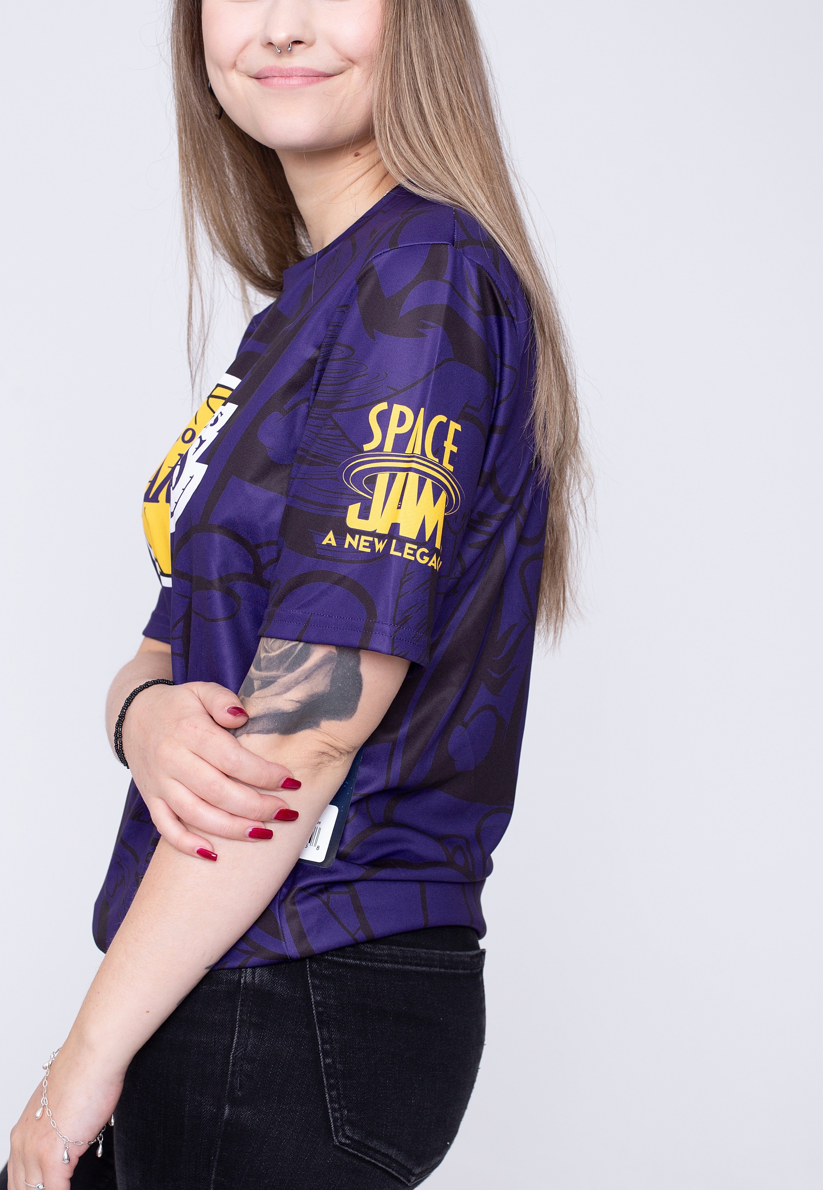 Space Jam - LA Lakers: Team In The Paint Purple - T-Shirt | Women-Image