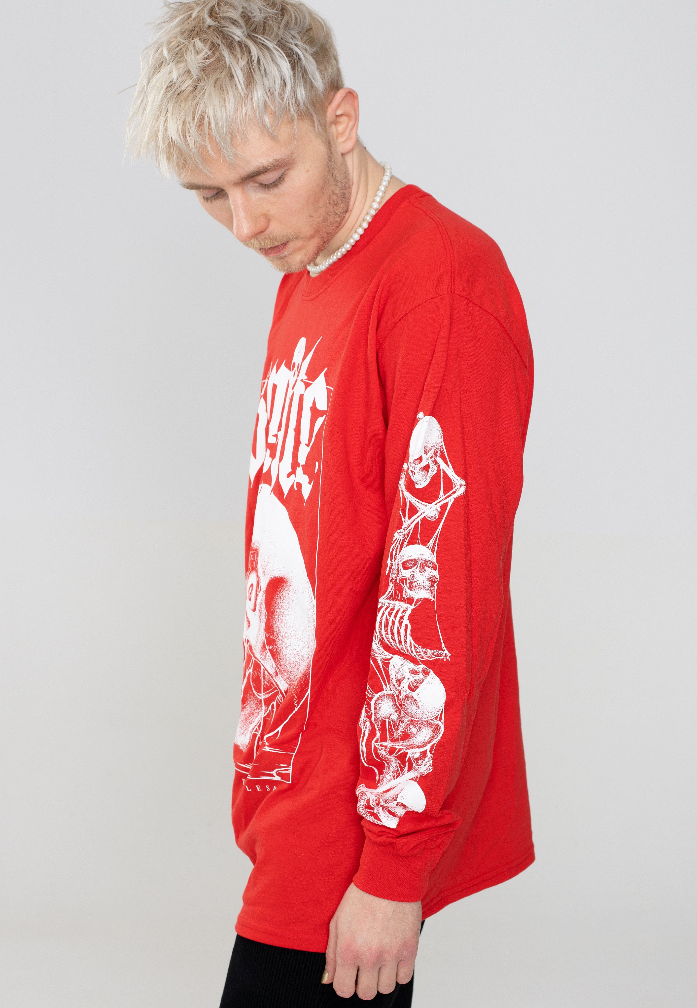 Spite - Skull Red - Longsleeve | Men-Image