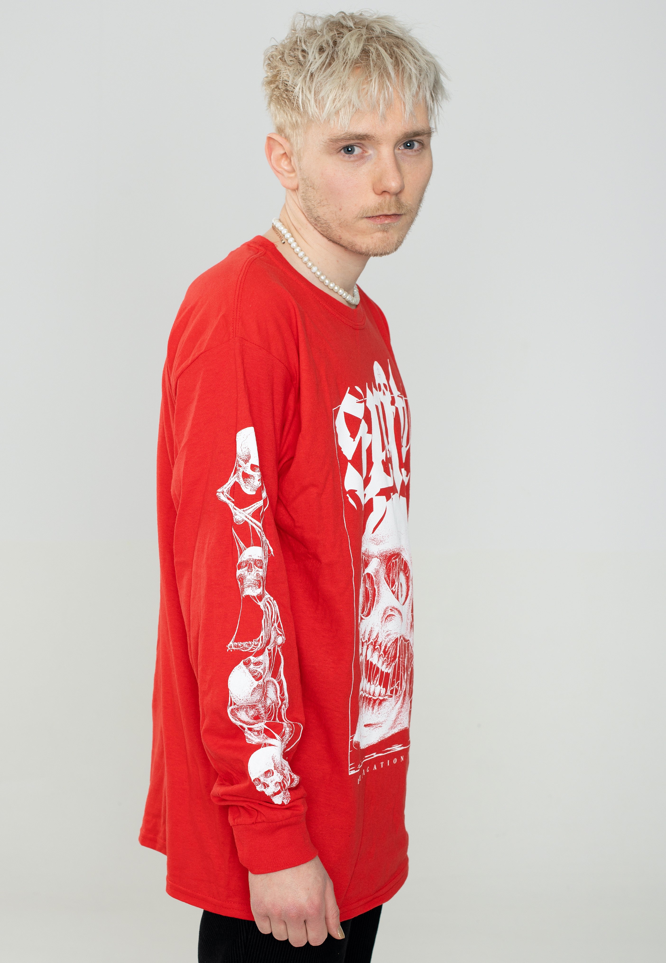 Spite - Skull Red - Longsleeve | Men-Image