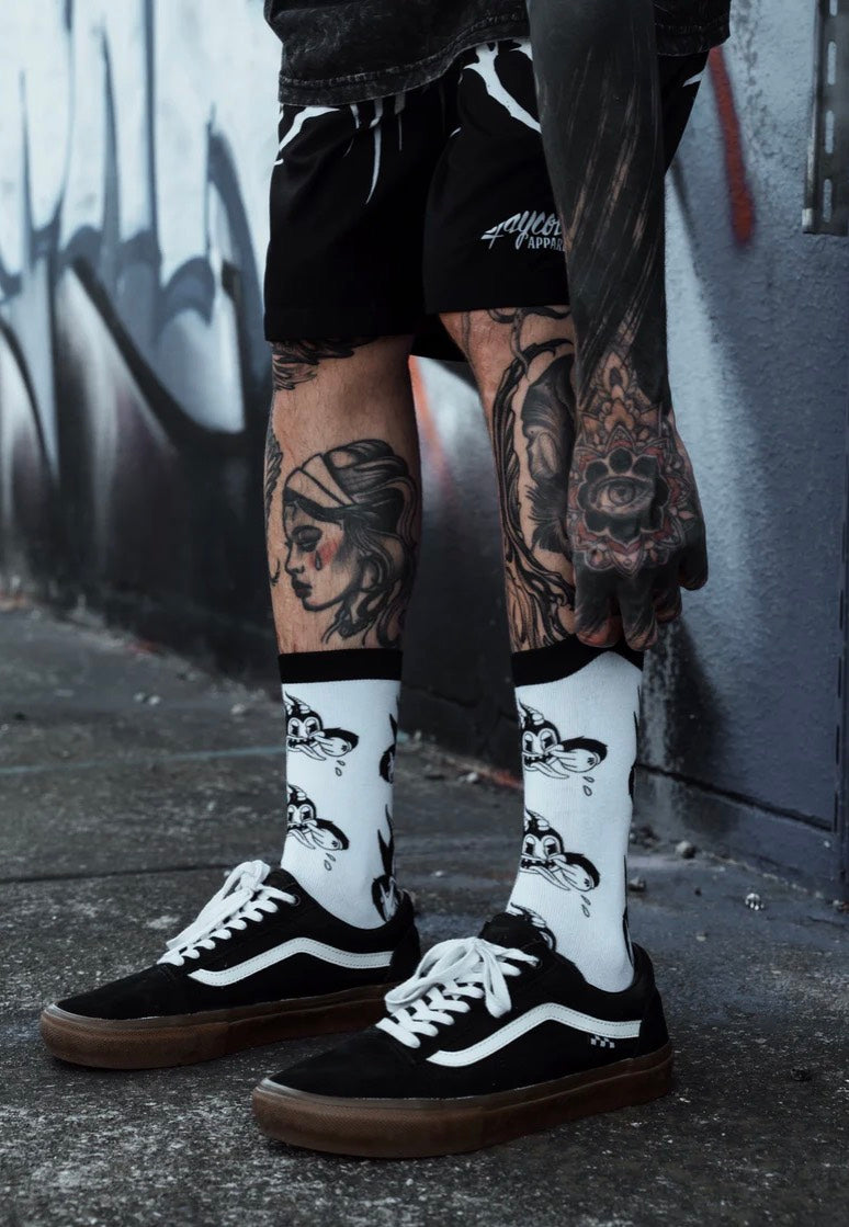 Stay Cold Apparel - Spitting Evil White - Socks | Neutral-Image