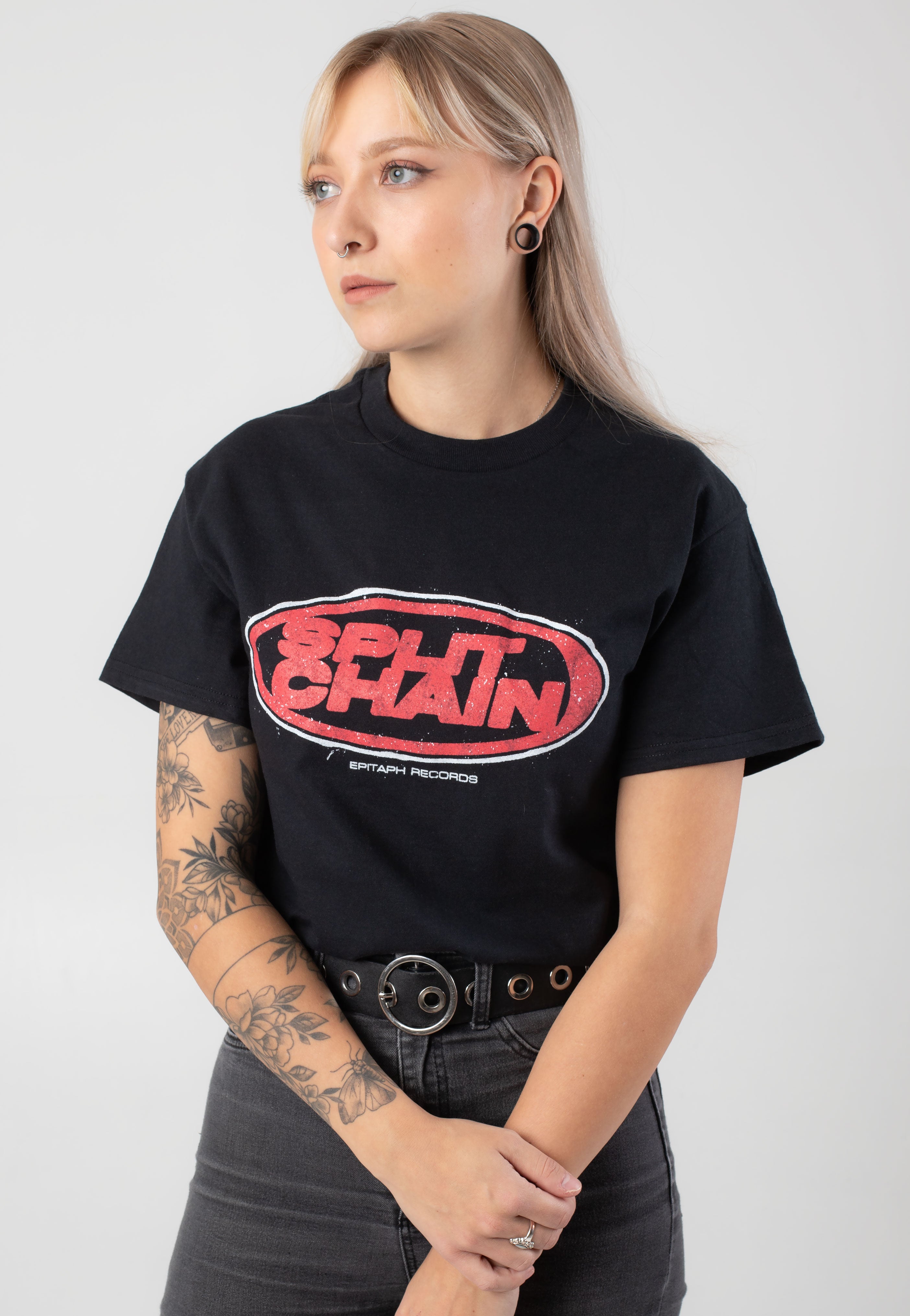 Split Chain - Oval Logo - T-Shirt | Women-Image