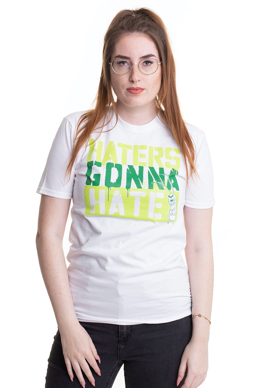 SpongeBob SquarePants - Haters Gonna Hate White - T-Shirt | Women-Image