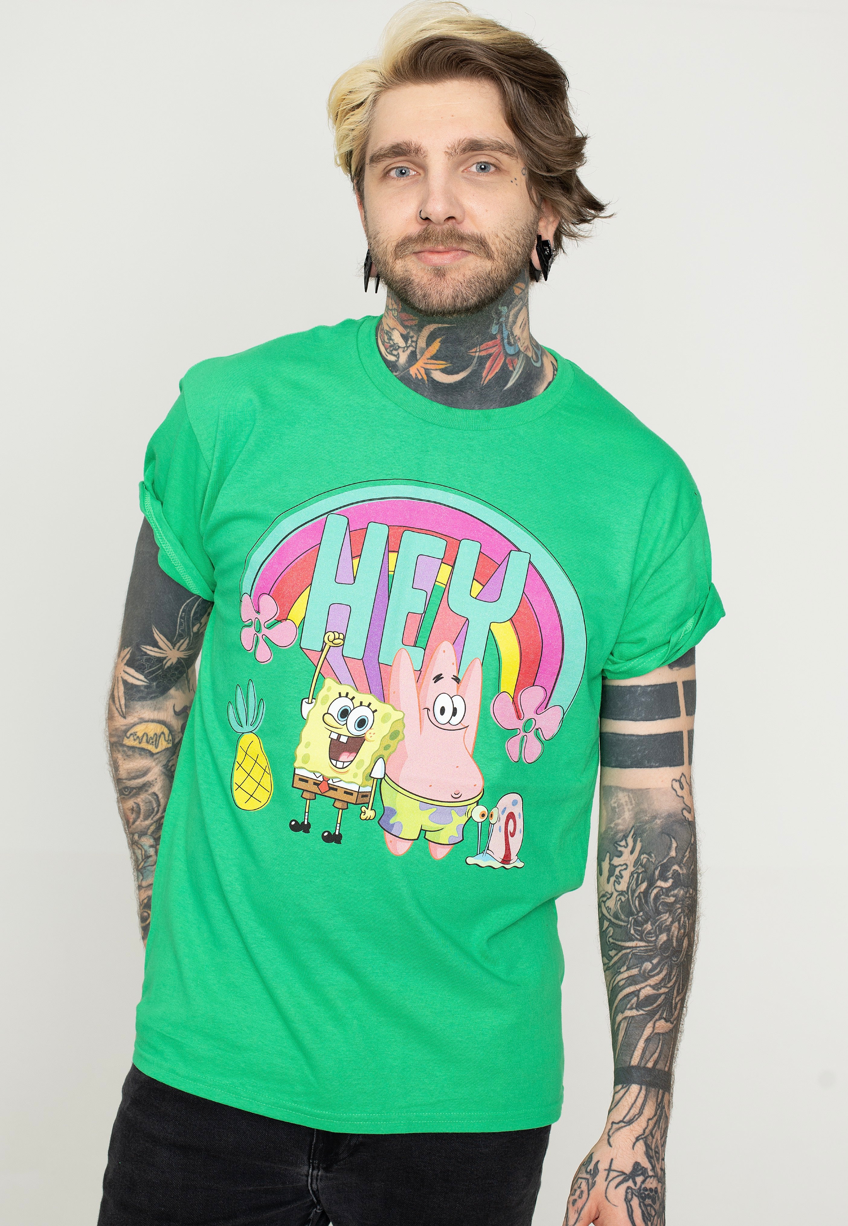 SpongeBob SquarePants - Hey Irish Green - T-Shirt | Men-Image