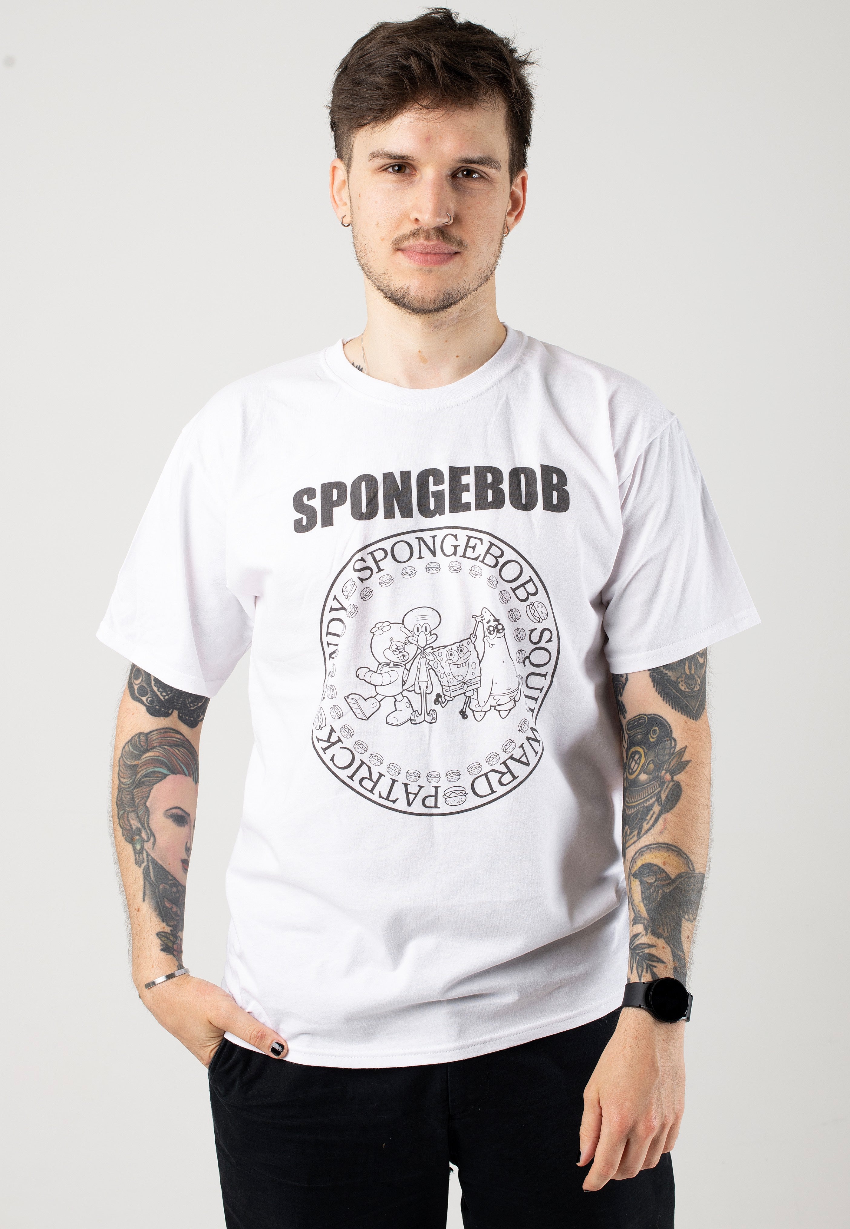 SpongeBob SquarePants - Sponge Gang White - T-Shirt | Men-Image