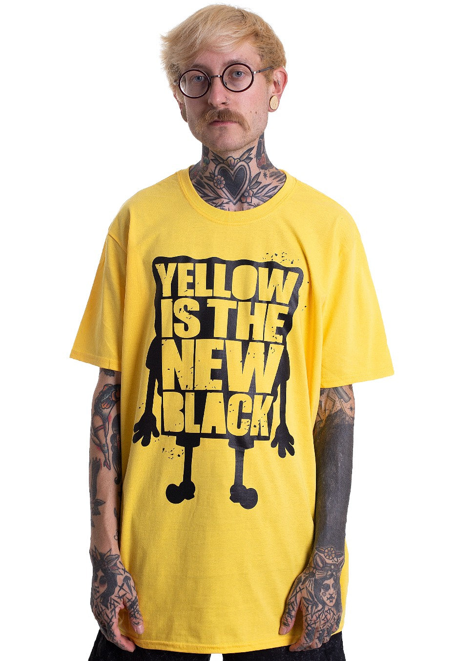 SpongeBob SquarePants - Yellow Is The New Black Yellow - T-Shirt | Men-Image