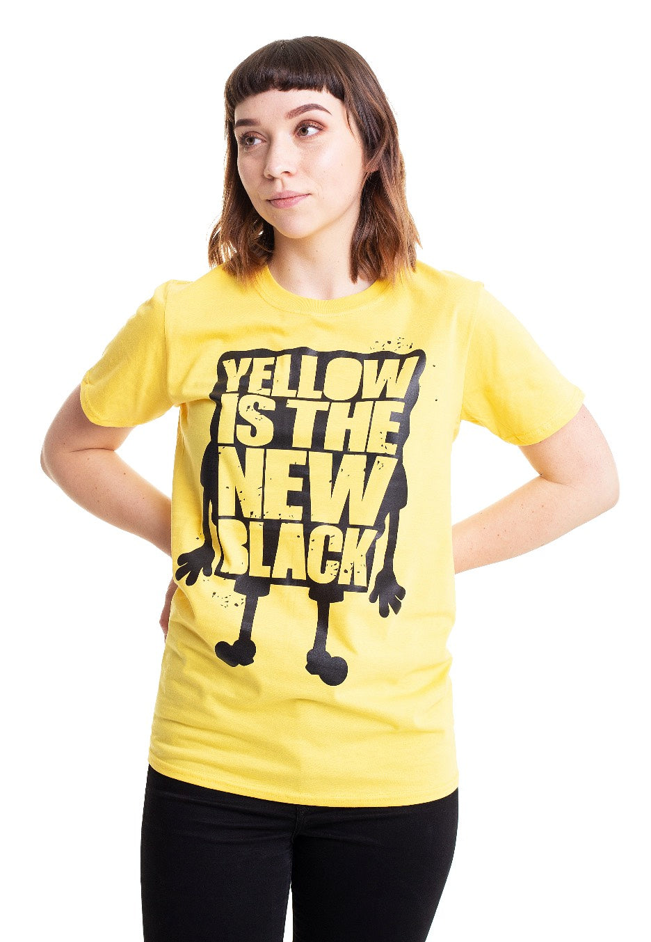 SpongeBob SquarePants - Yellow Is The New Black Yellow - T-Shirt | Women-Image