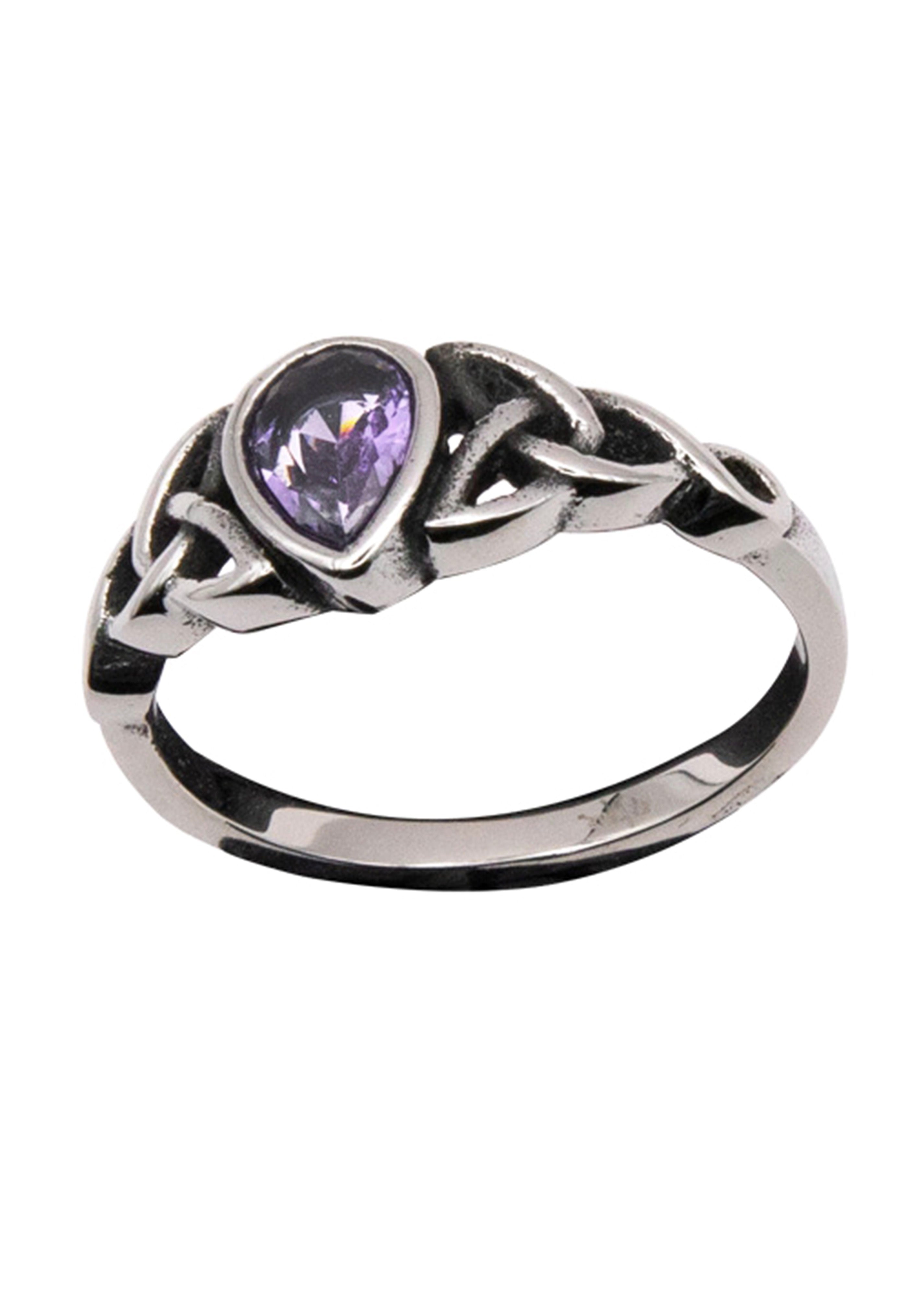 etNox - Celtic Drop Silver/Purple - Ring | Neutral-Image