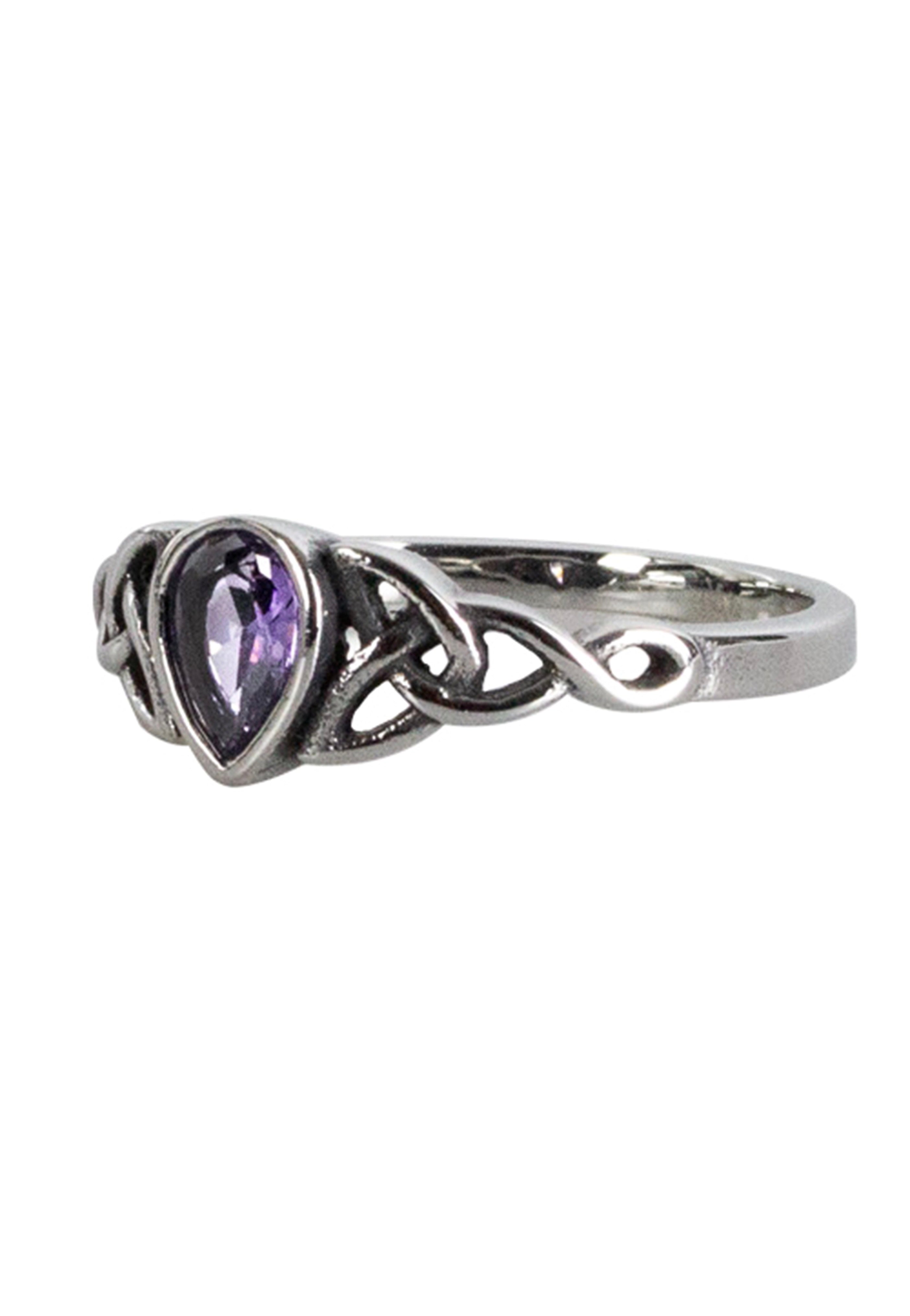 etNox - Celtic Drop Silver/Purple - Ring | Neutral-Image