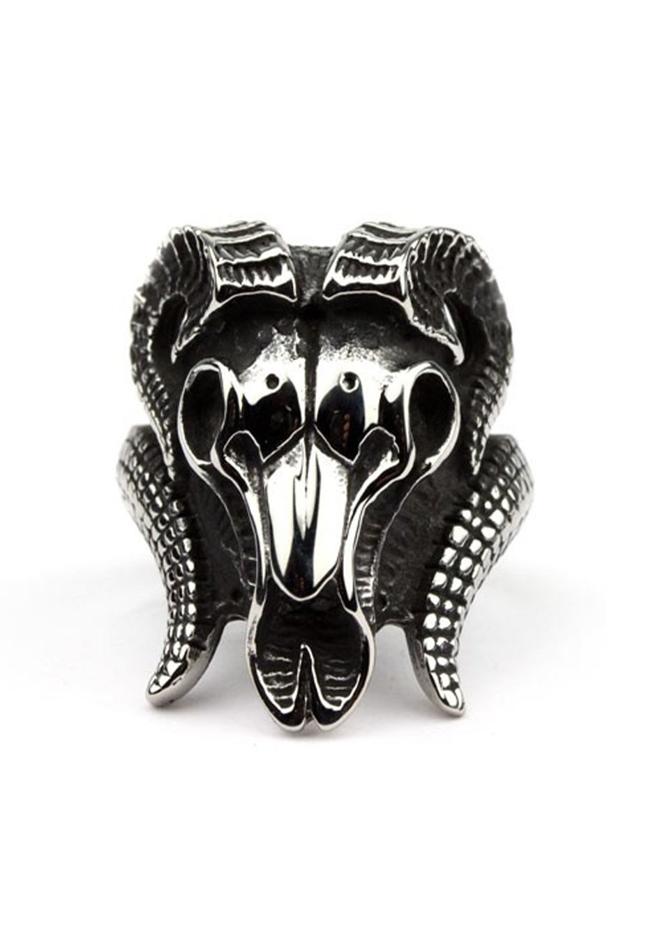 etNox - Ram Head Silver - Ring | Neutral-Image