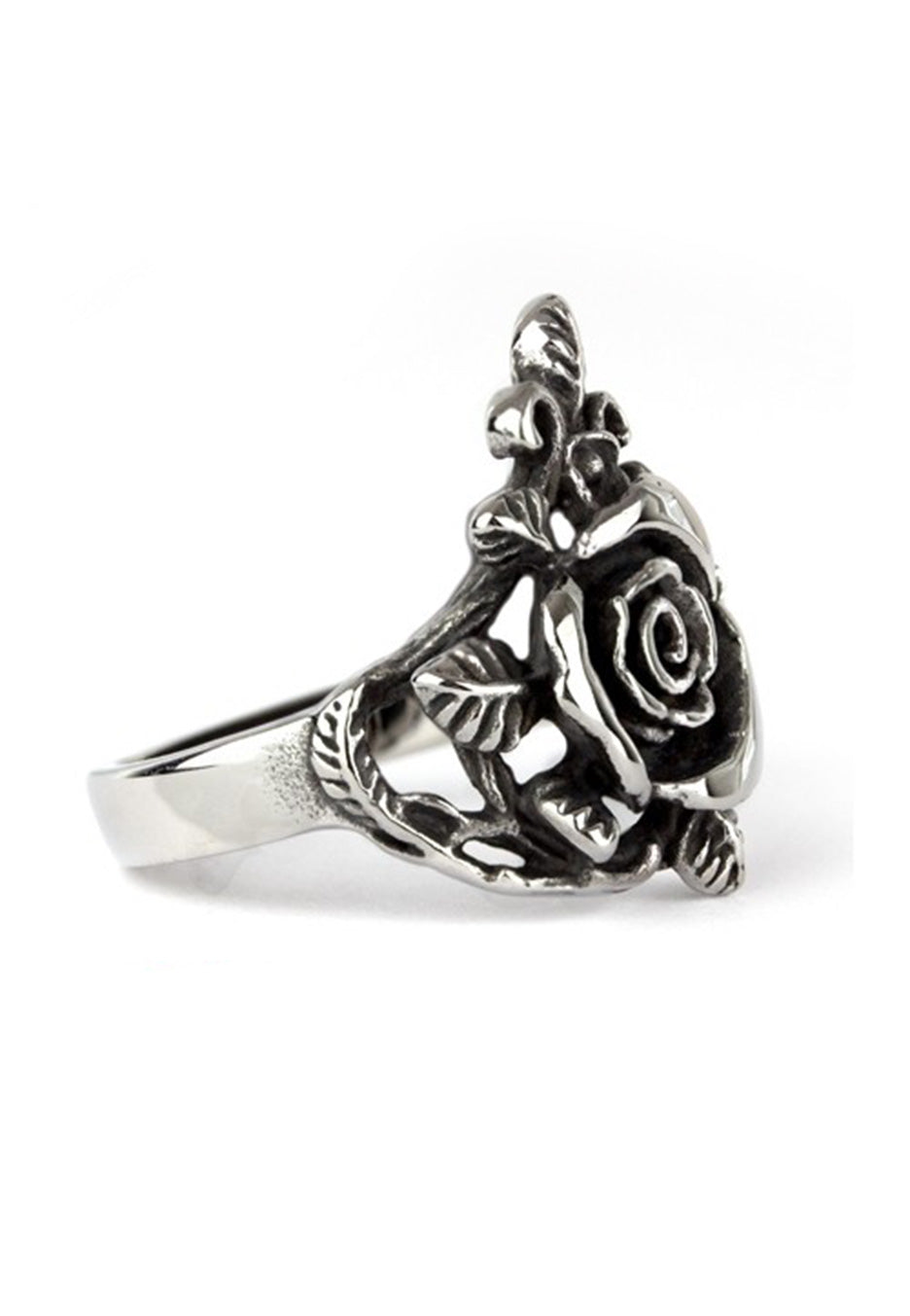 etNox - Small Rose Silver - Ring | Neutral-Image