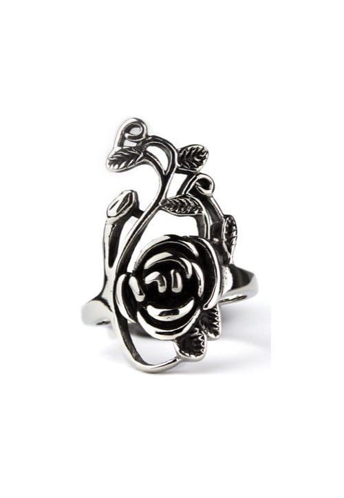 etNox - Big Rose Silver - Ring | Neutral-Image