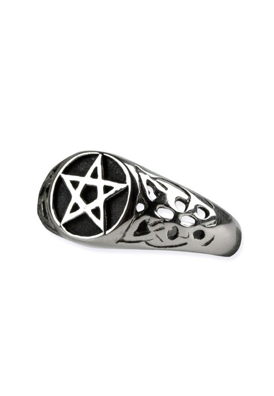 etNox - Small Pentagramm Silver - Ring | Neutral-Image