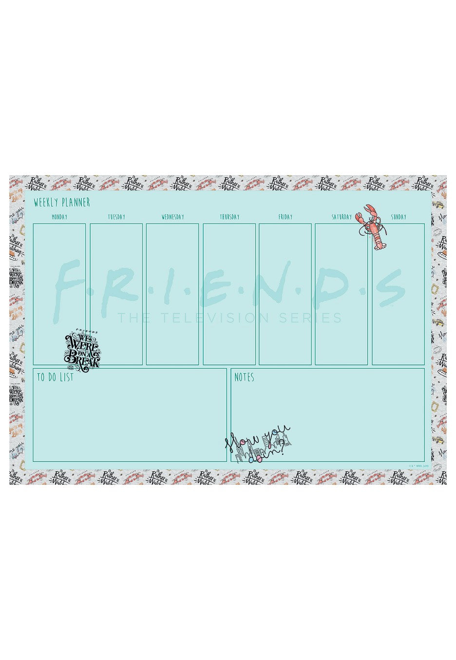 Friends - Marl - Desk Pad | Neutral-Image