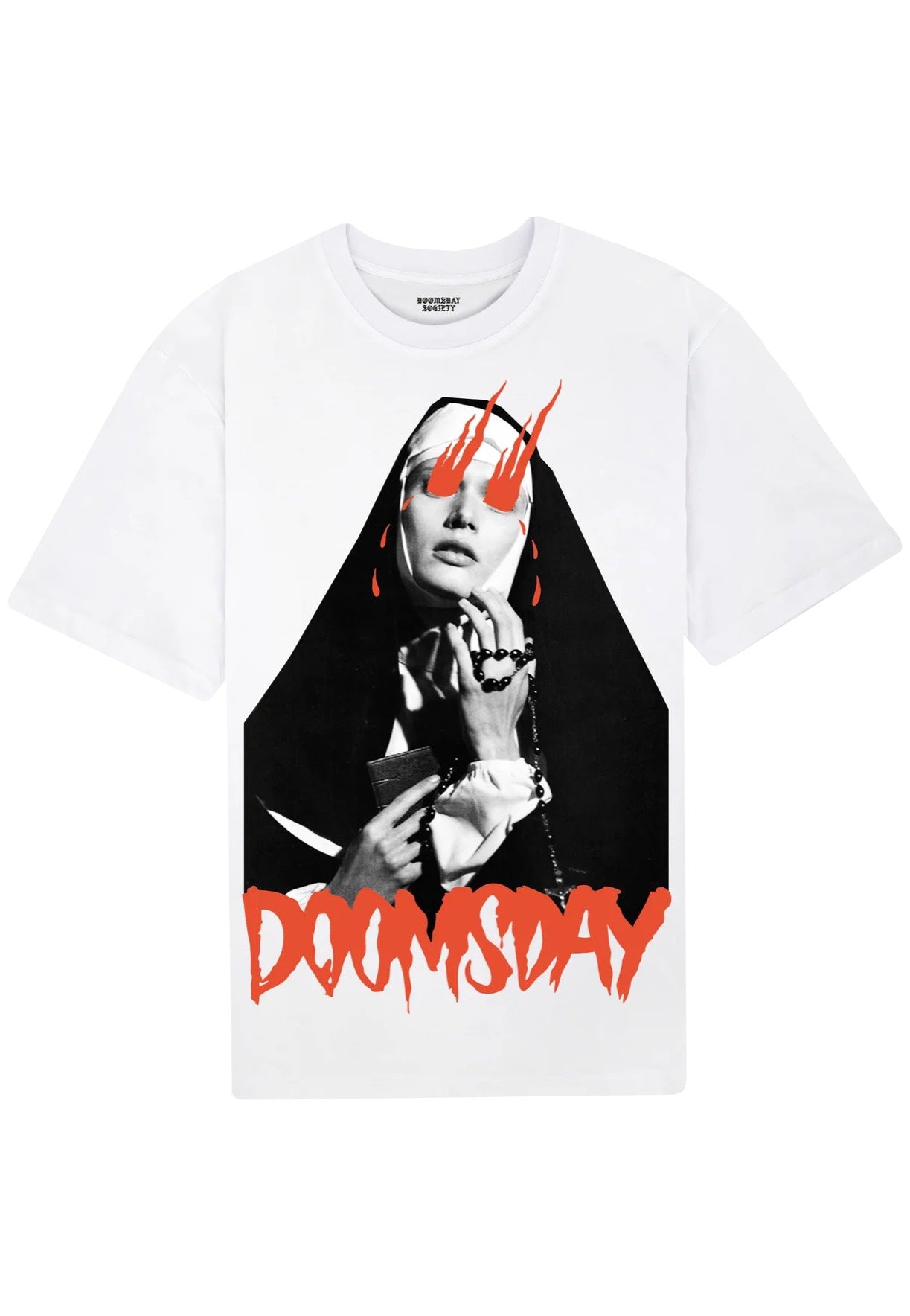 Doomsday Society - Eyes On Fire White - T-Shirt | Men-Image