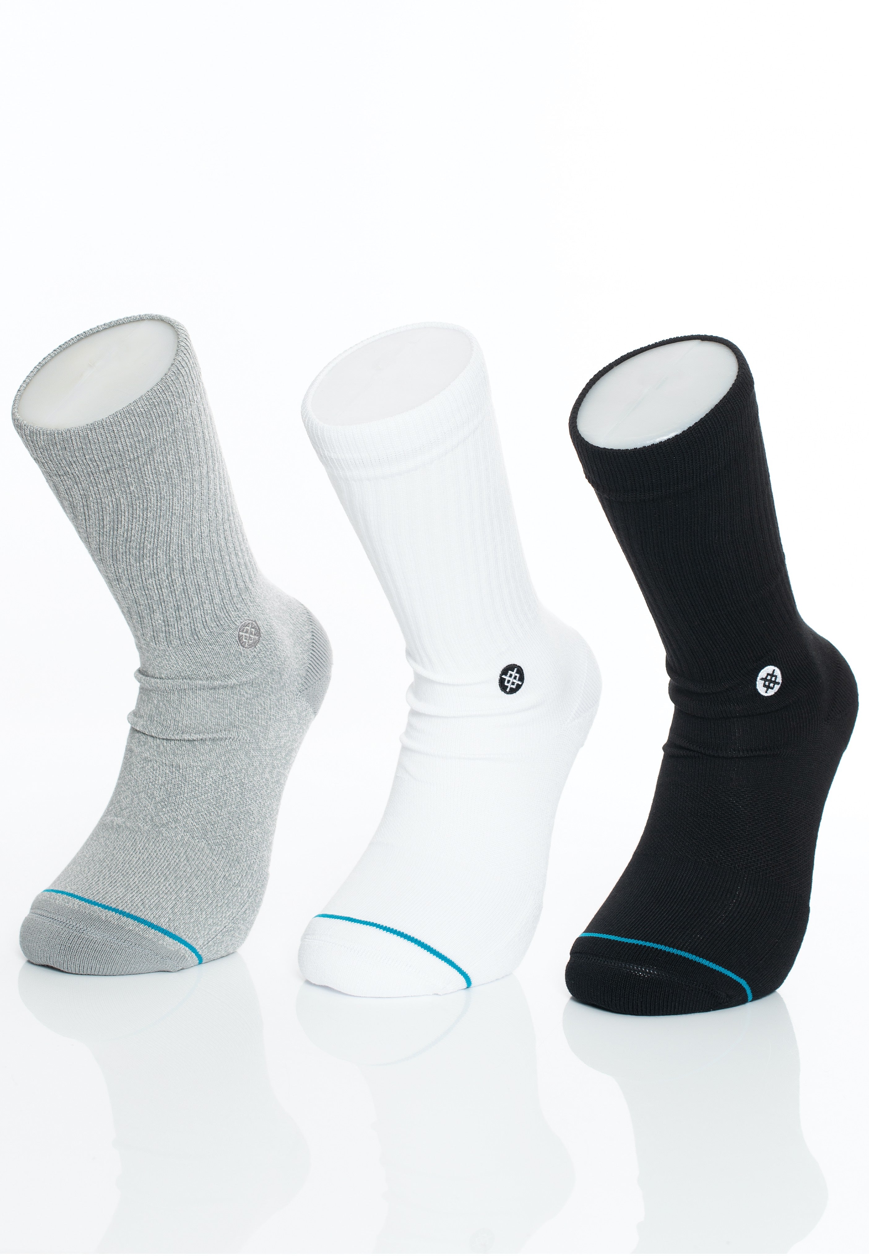 Stance - Icon Pack Of 3 Multi - Socks | Neutral-Image