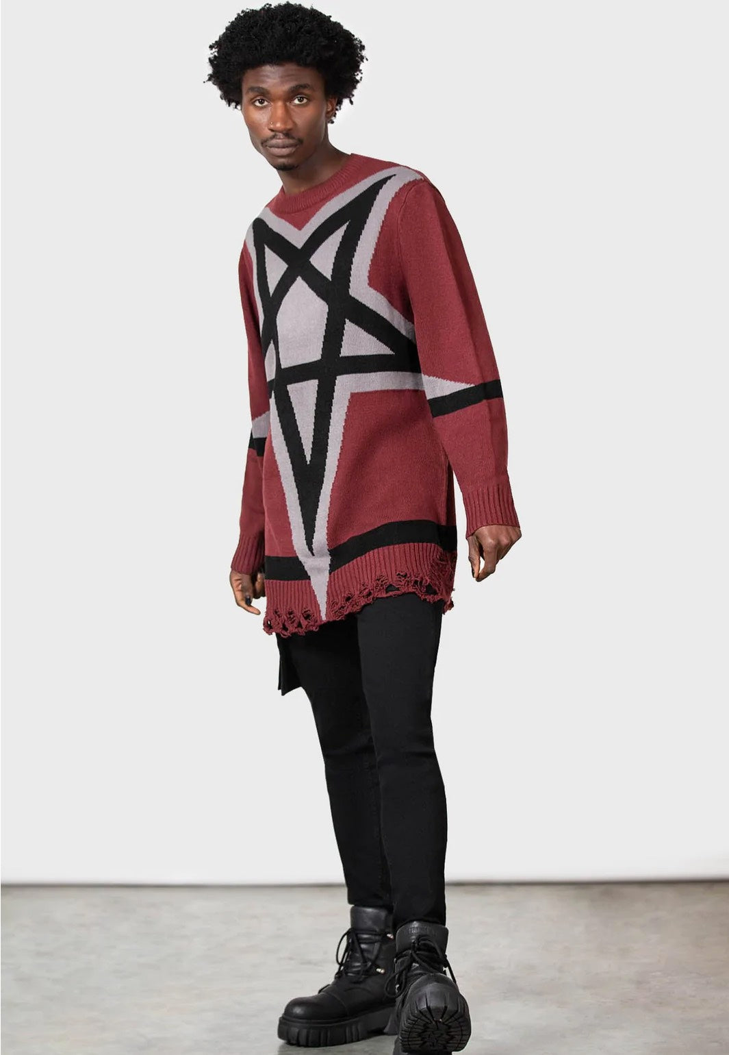 Killstar - Star Crux Knit Blood - Pullover | Men-Image