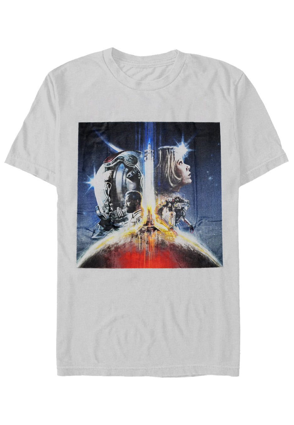 Starfield - Box Art Grey - T-Shirt | Neutral-Image