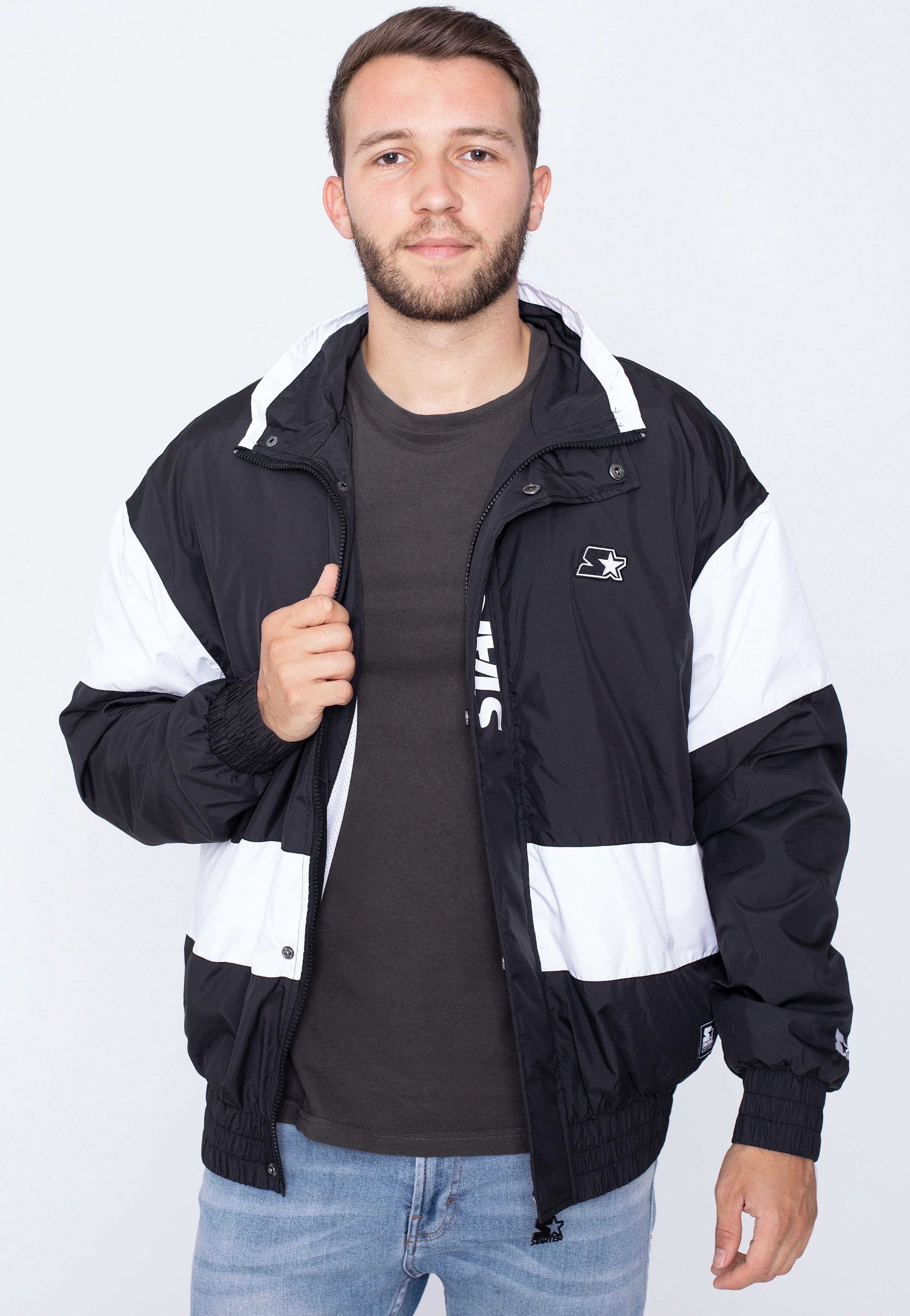 Starter - Retro Track Black/White - Track Jacket | Men-Image