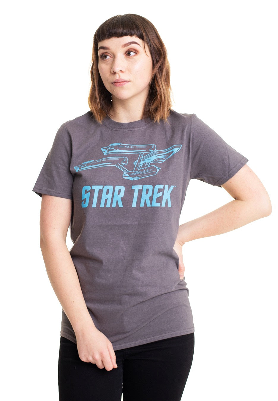 Star Trek - Enterprise Ship Grey - T-Shirt | Women-Image