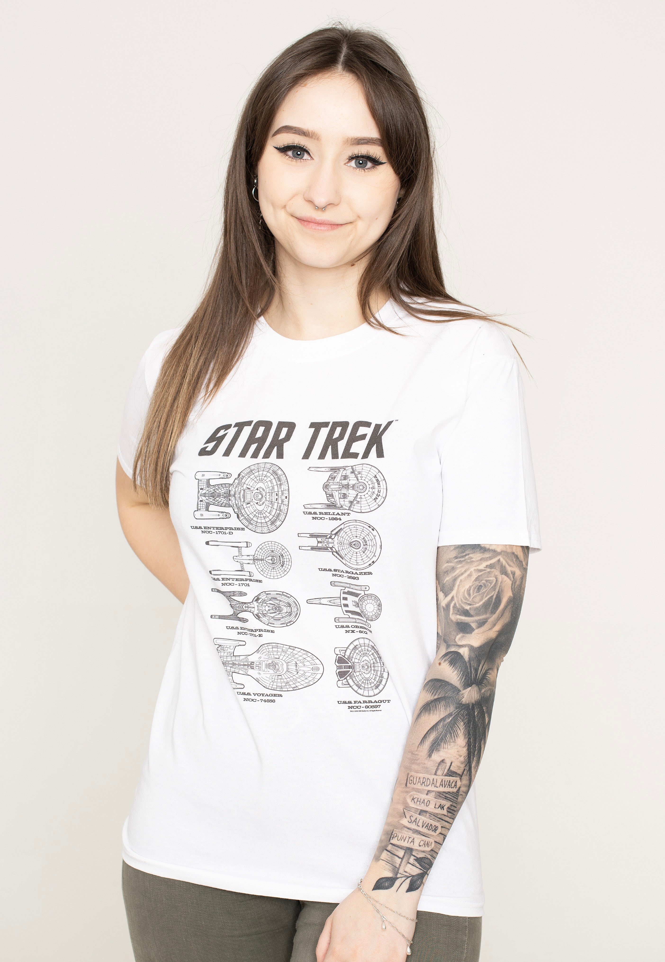 Star Trek - Ships Of Trek White - T-Shirt | Women-Image