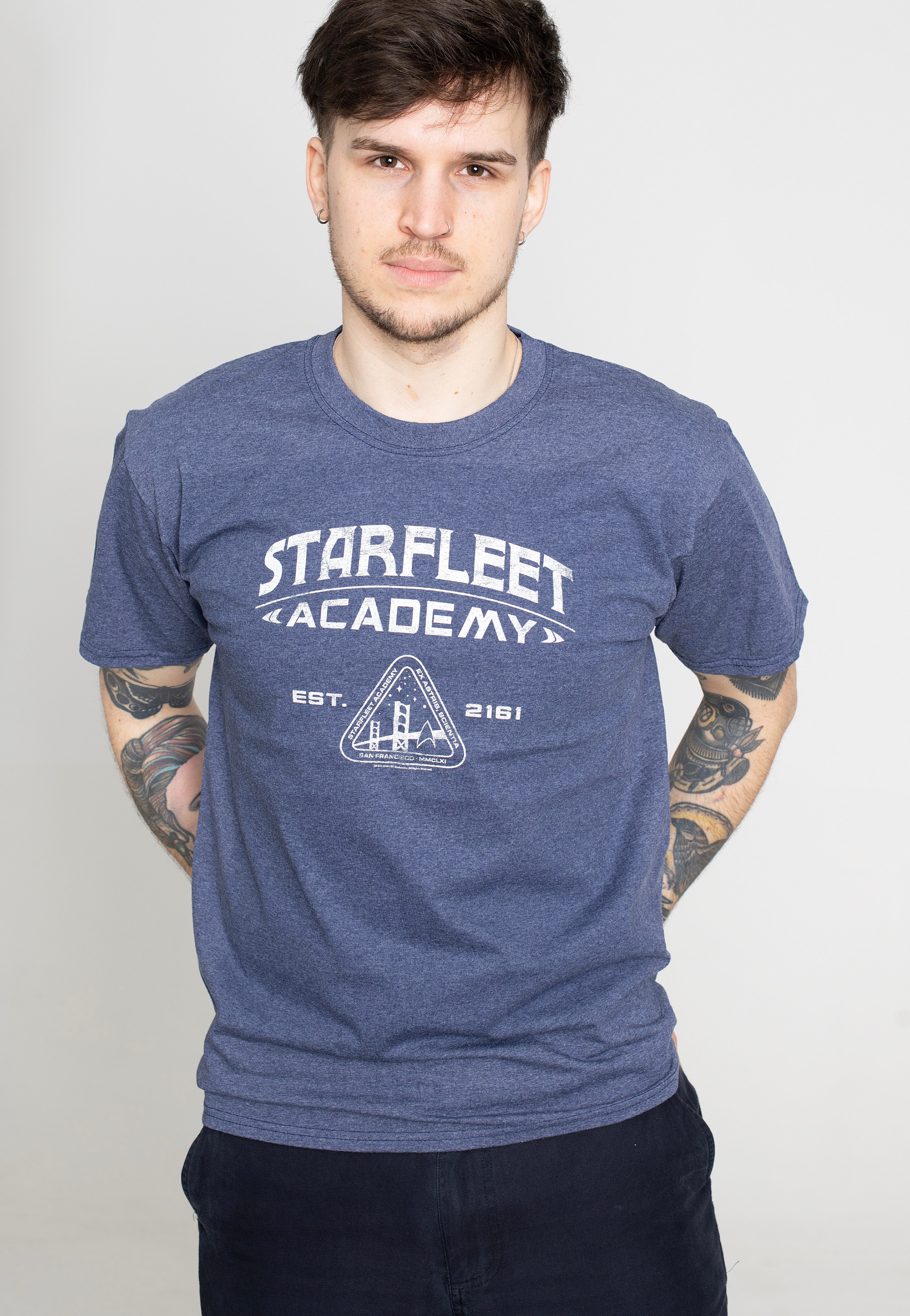 Star Trek - Starfleet Academics Vintage Heather Navy - T-Shirt | Men-Image