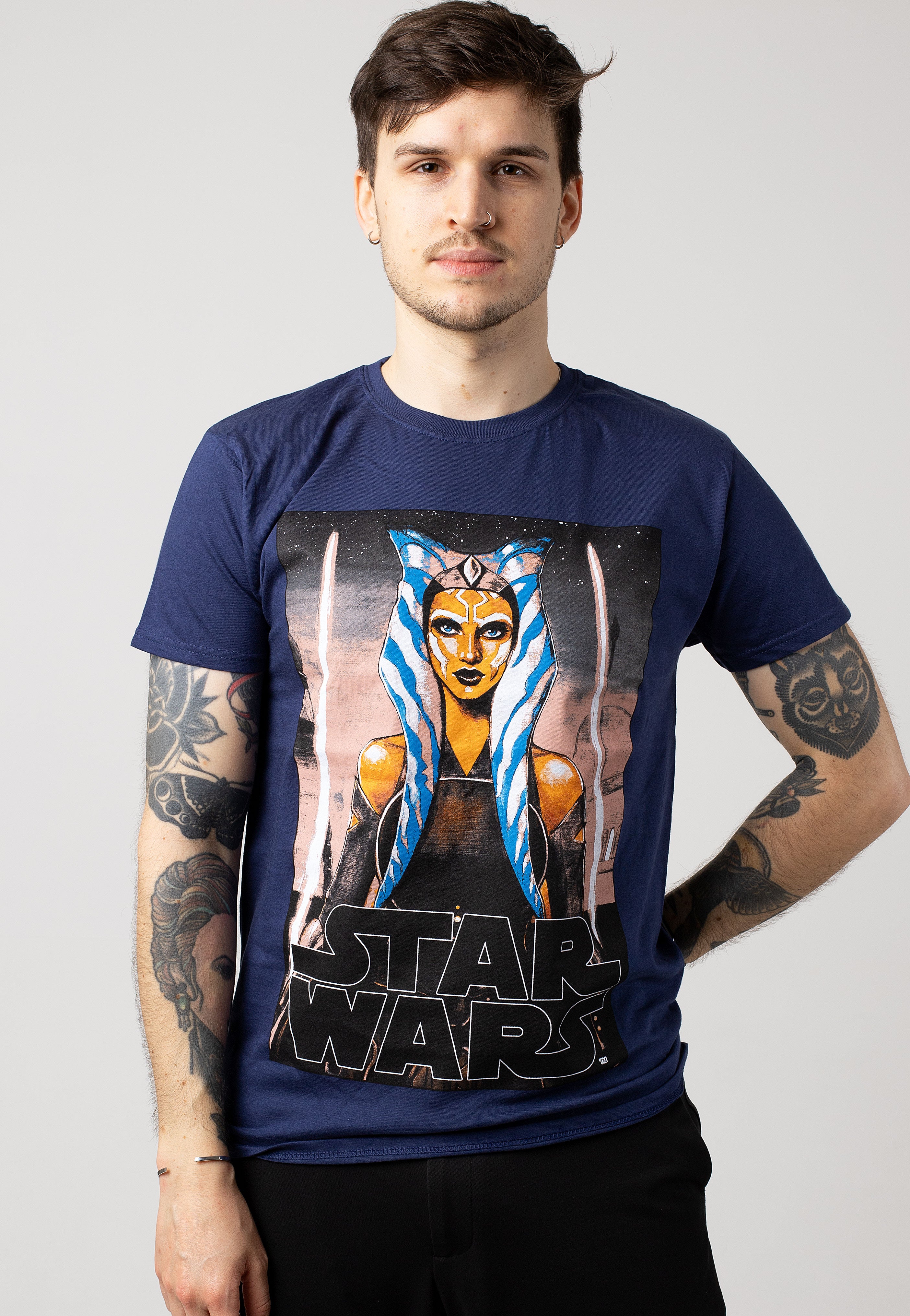 Star Wars - Ahsoka White Blades Navy - T-Shirt | Men-Image